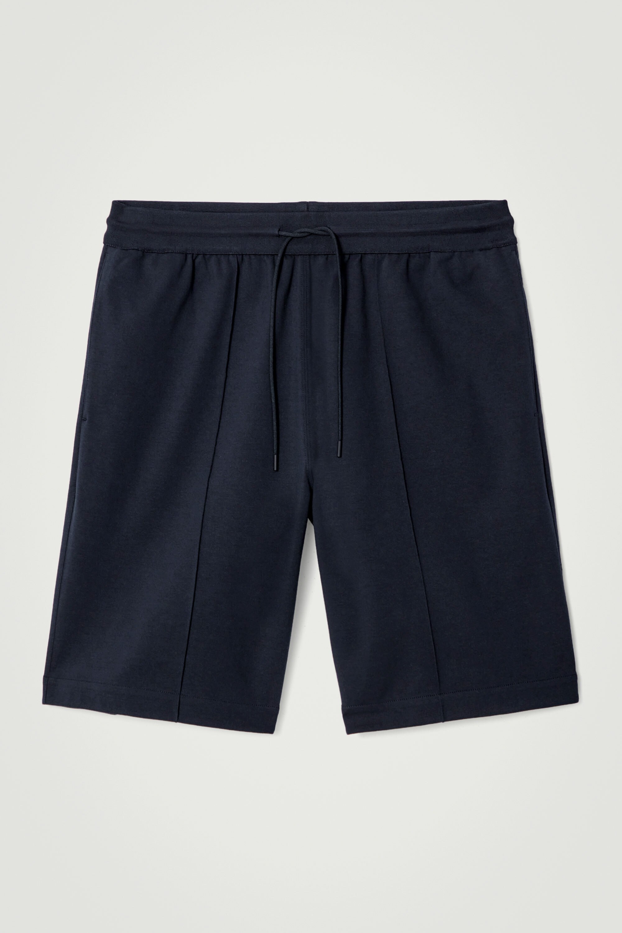 MERCERISED-JERSEY TRACK SHORTS - NAVY | COS