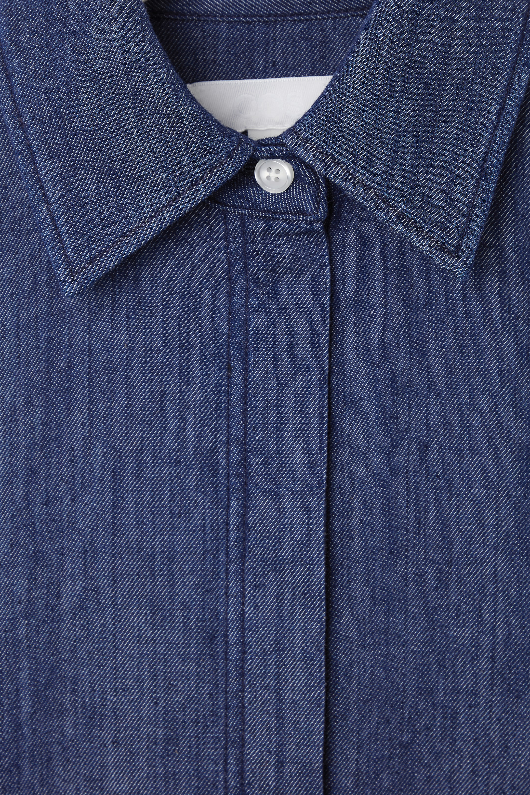 View larger image: DENIM MIDI SHIRT DRESS - INDIGO - Ladies | H&M GB 4