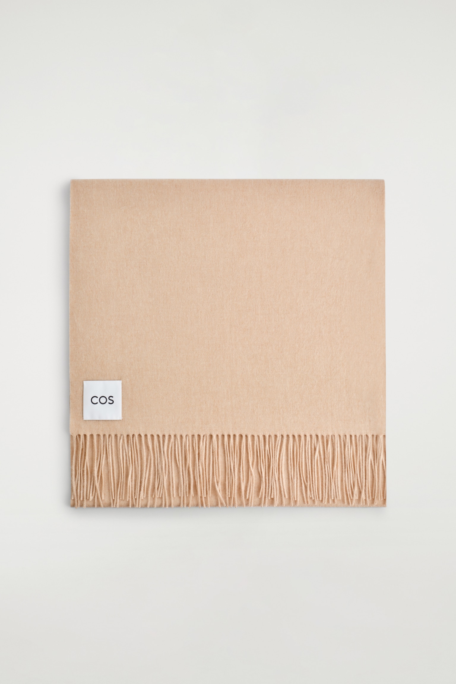FRINGED WOOL SCARF - BEIGE/PLUM/ECRU/RUST - 2