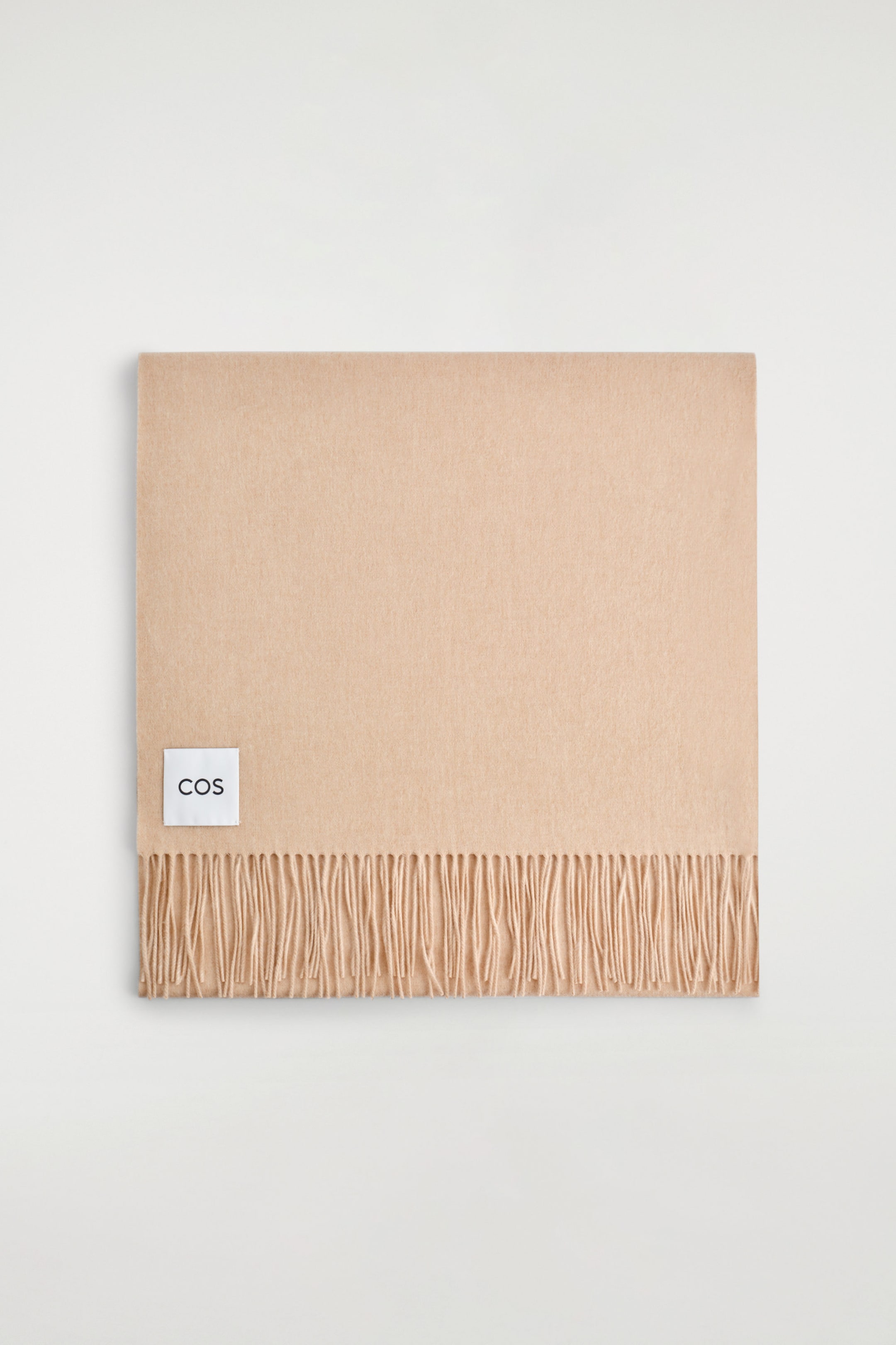 FRINGED WOOL SCARF