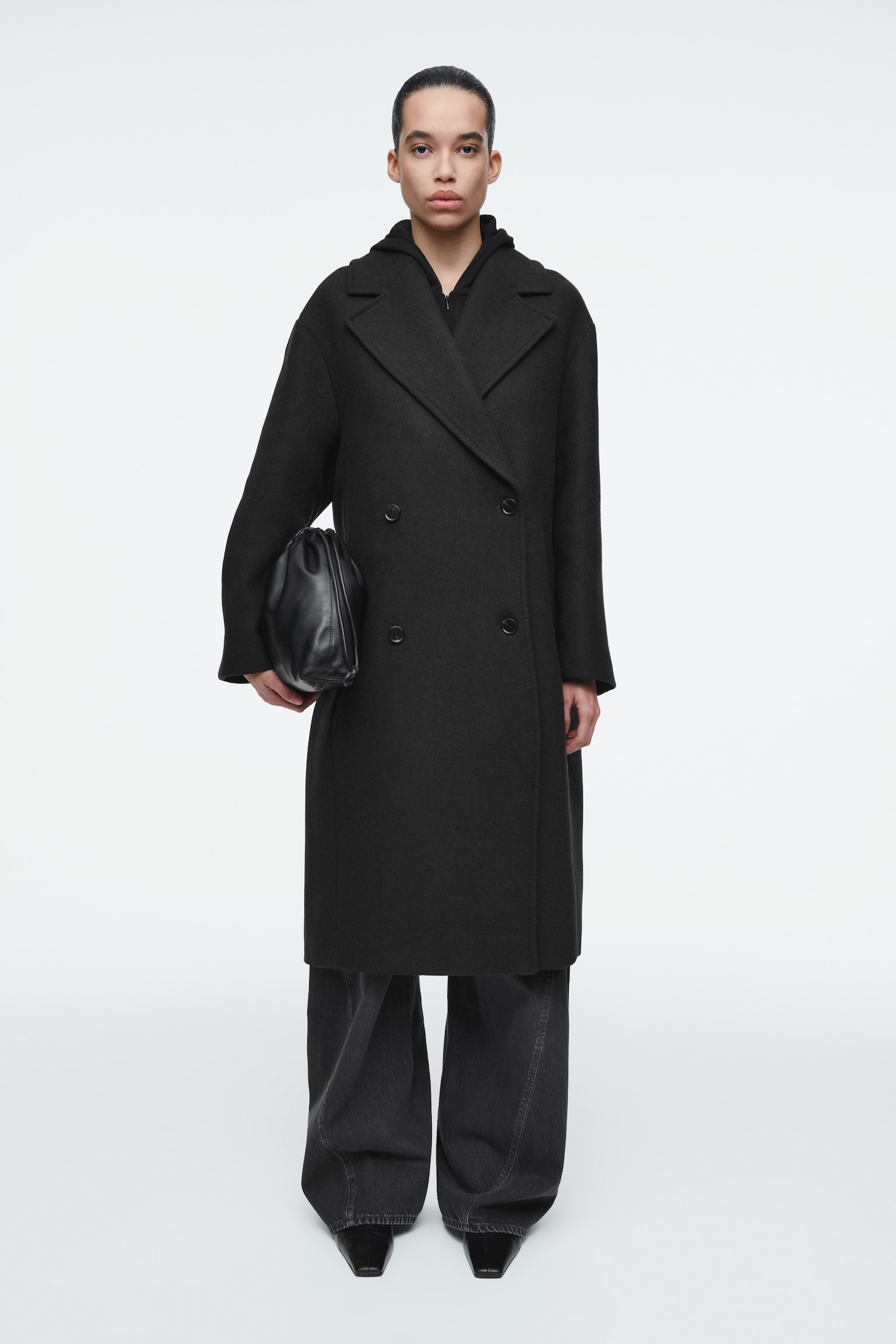 BOLSO DE MANO CAVATELLI - PIEL - NEGRO - 4