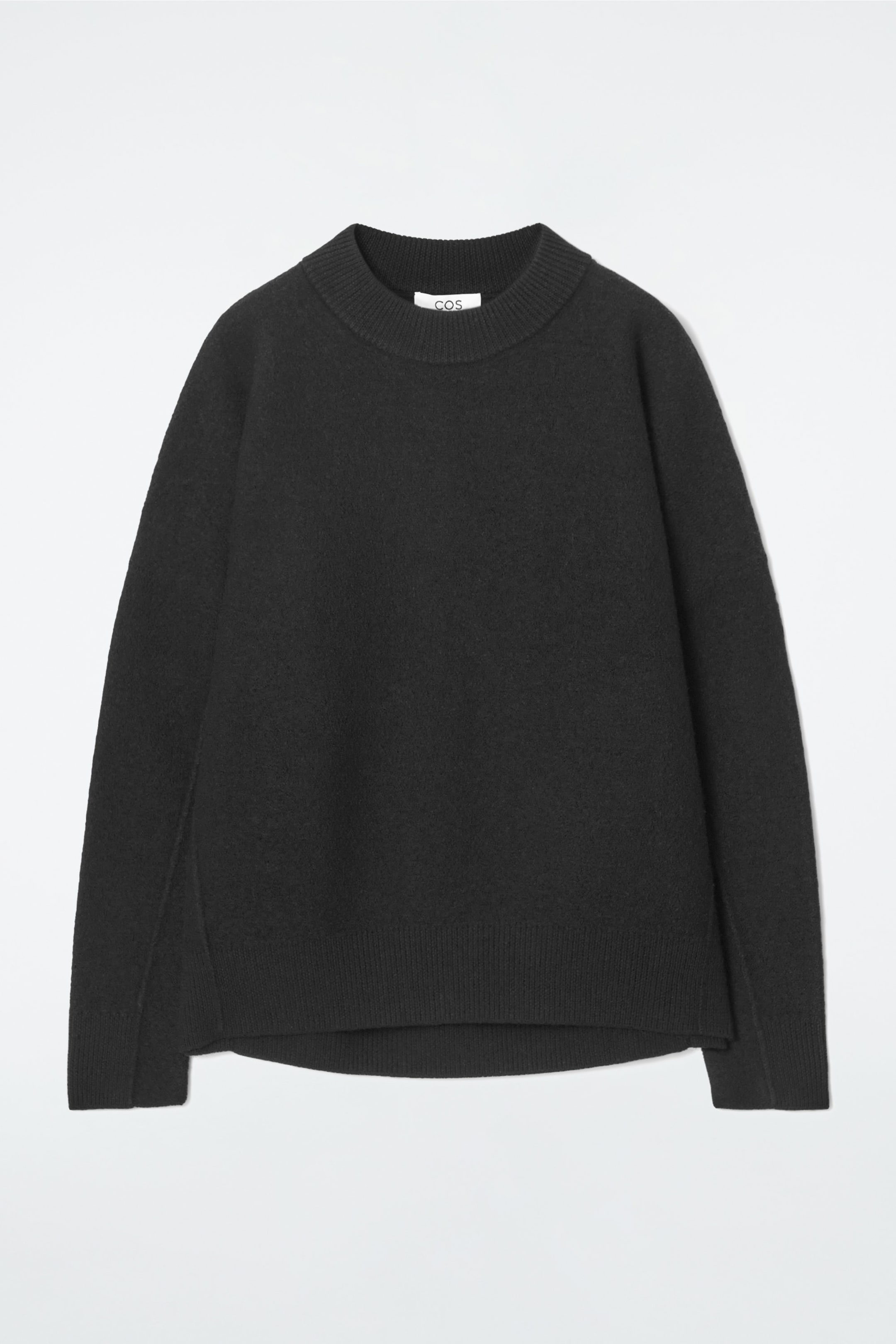 DROPPED-SHOULDER BOILED-WOOL JUMPER