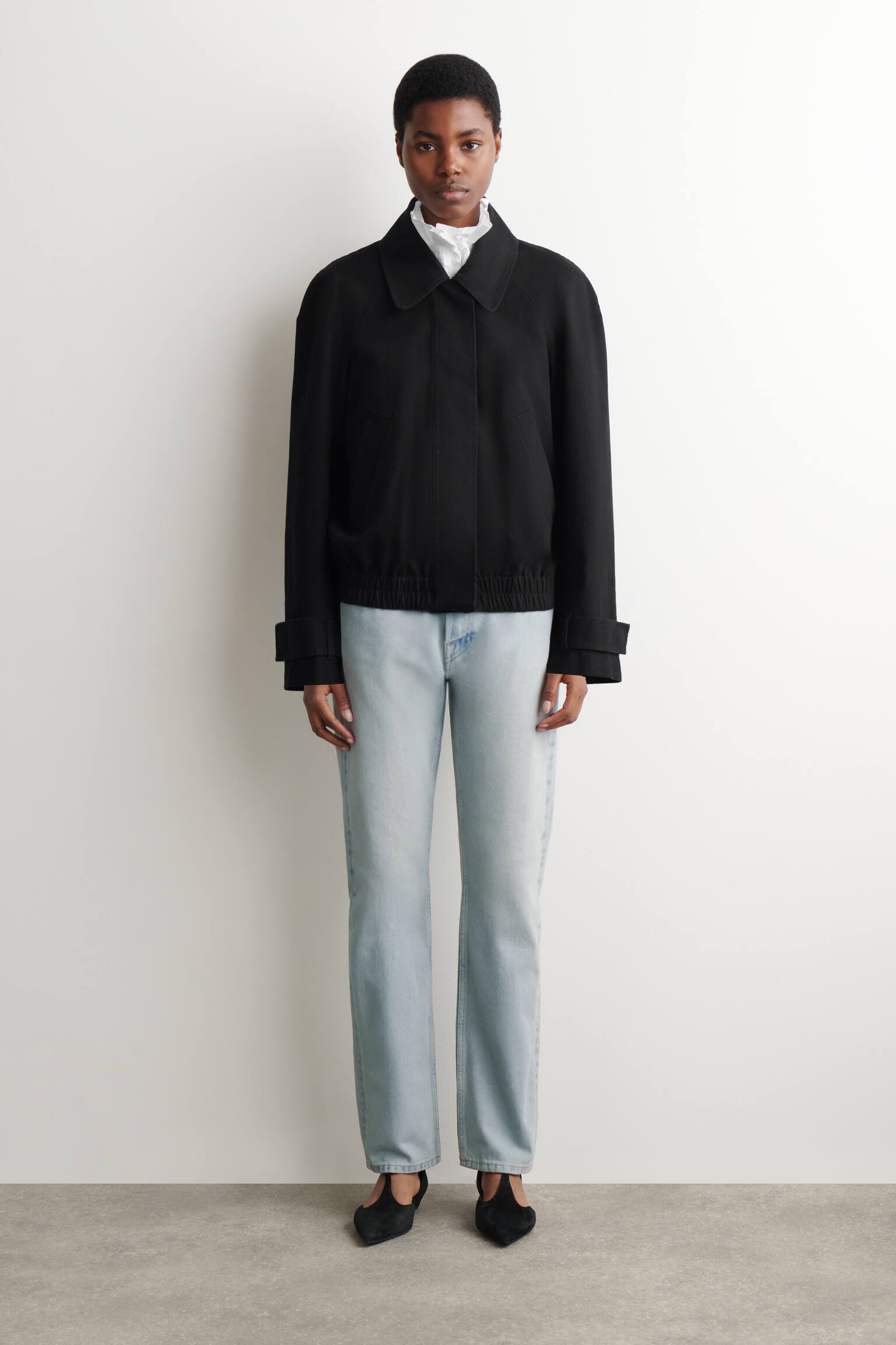 JEAN PIPELINE SLIM - BLEU CIEL/NOIR - 1