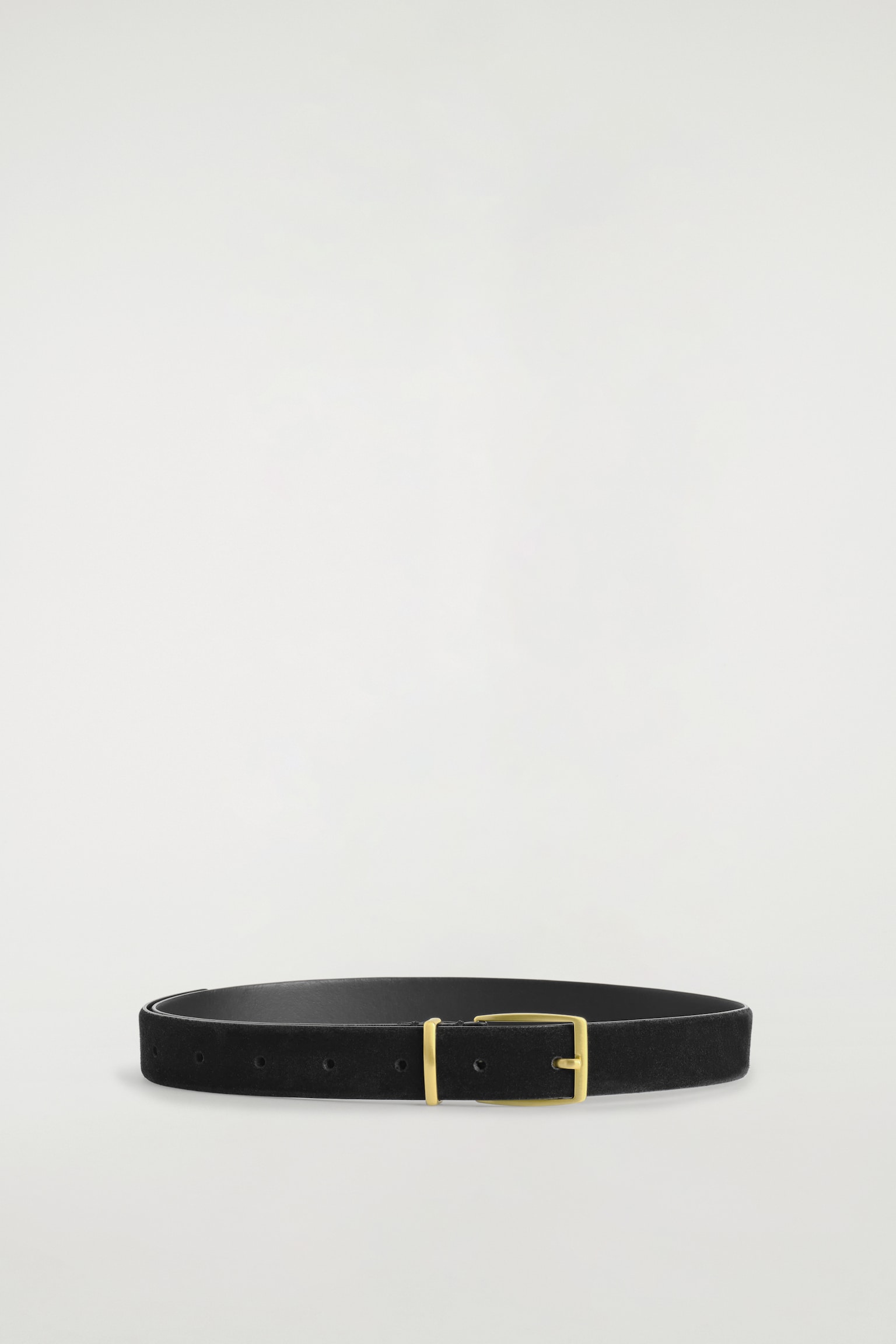 CEINTURE CLASSIQUE EN DAIM - NOIR - 1