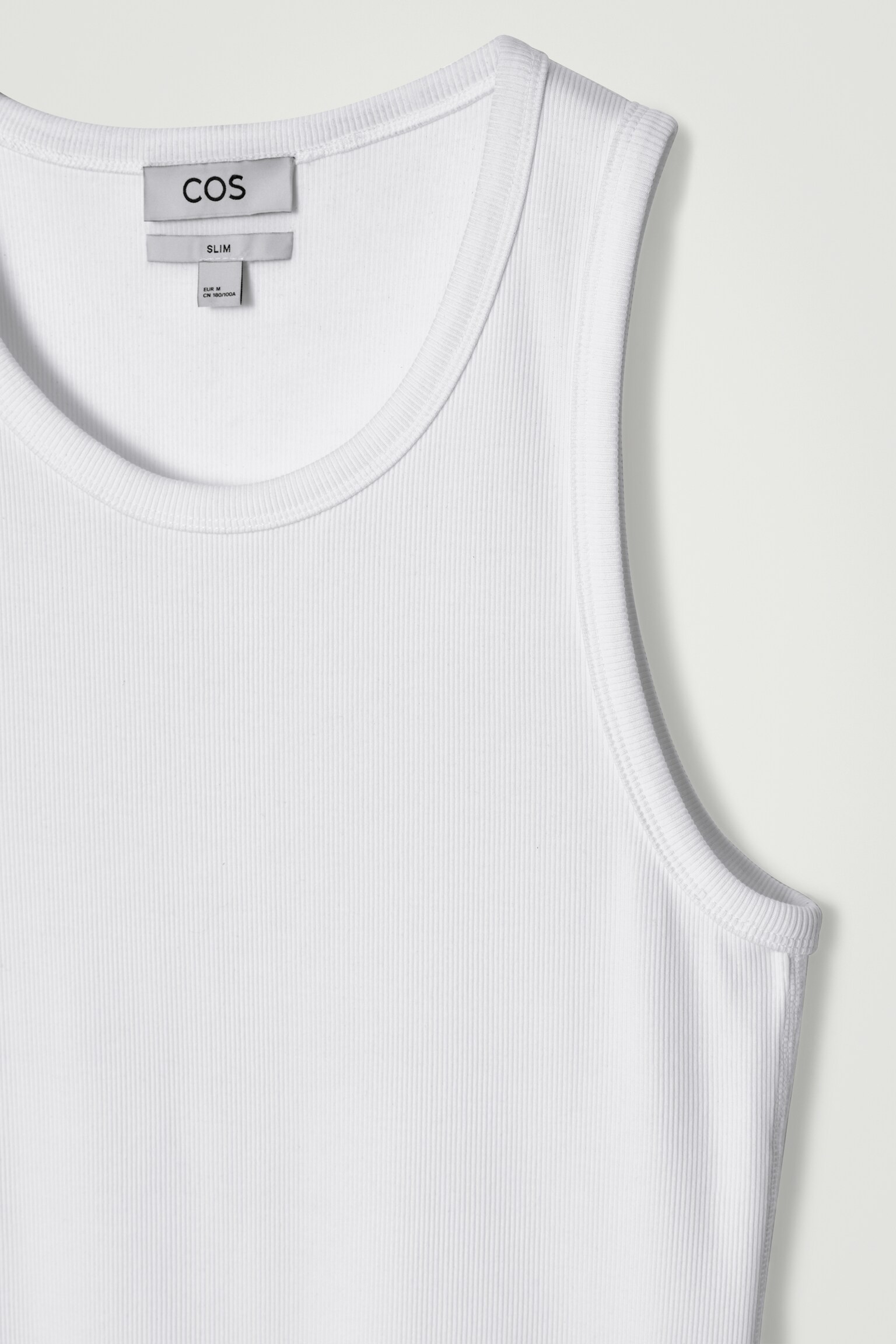 CAMISETA SIN MANGAS CANALÉ ALGODÓN SLIM FIT - BLANCO/NEGRO/GRIS JASPEADO/AZUL MARINO - 4