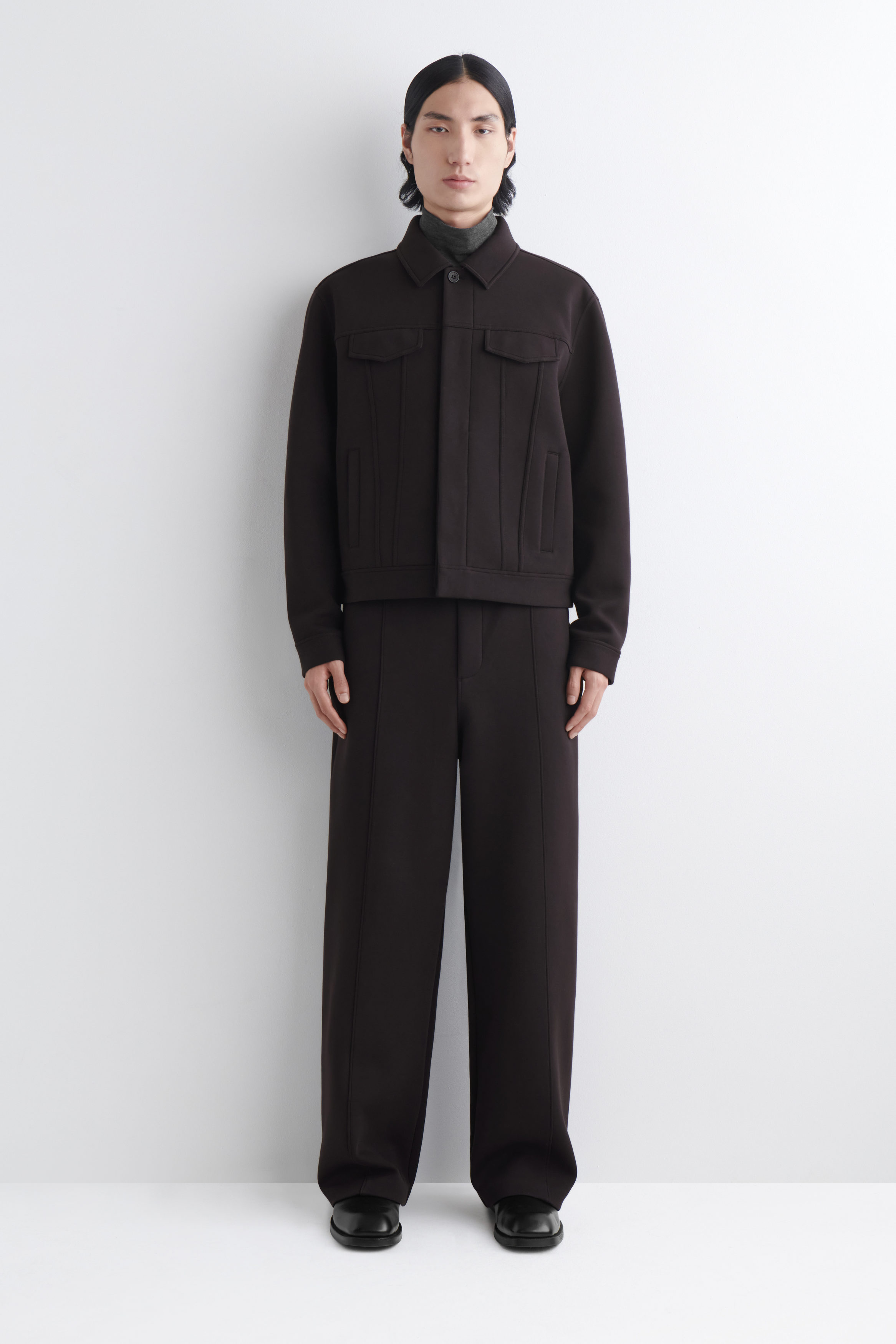 SCUBA TRUCKER JACKET - BROWN | COS US