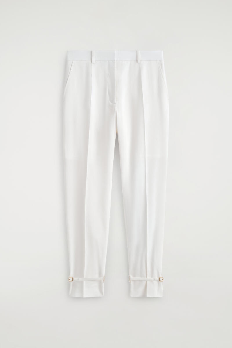 Linen Straight-Leg Pants