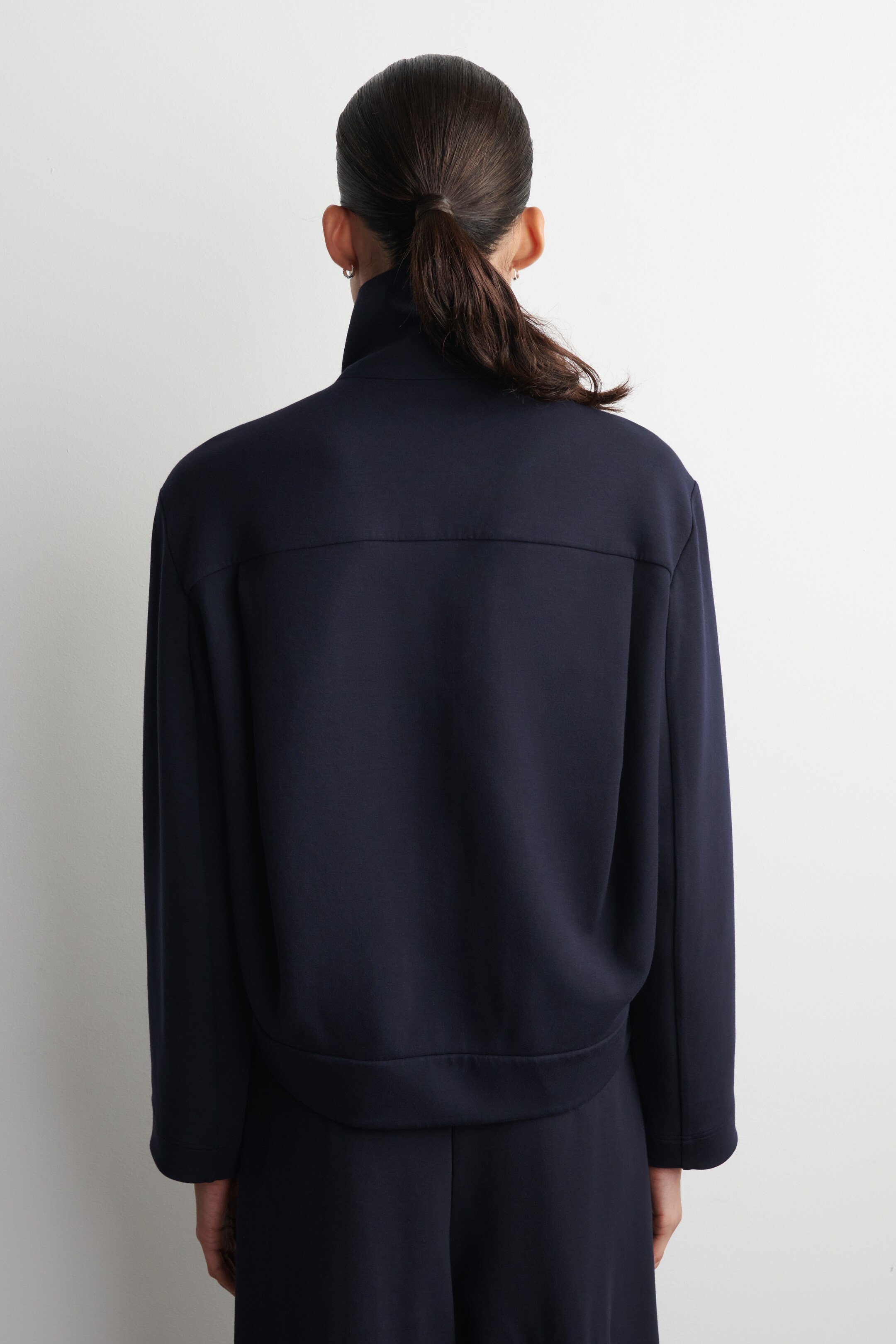 Agrandir l'image: VESTE DE SURVÊTEMENT EN NÉOPRÈNE - BLEU MARINE - FEMME | H&M CH 4