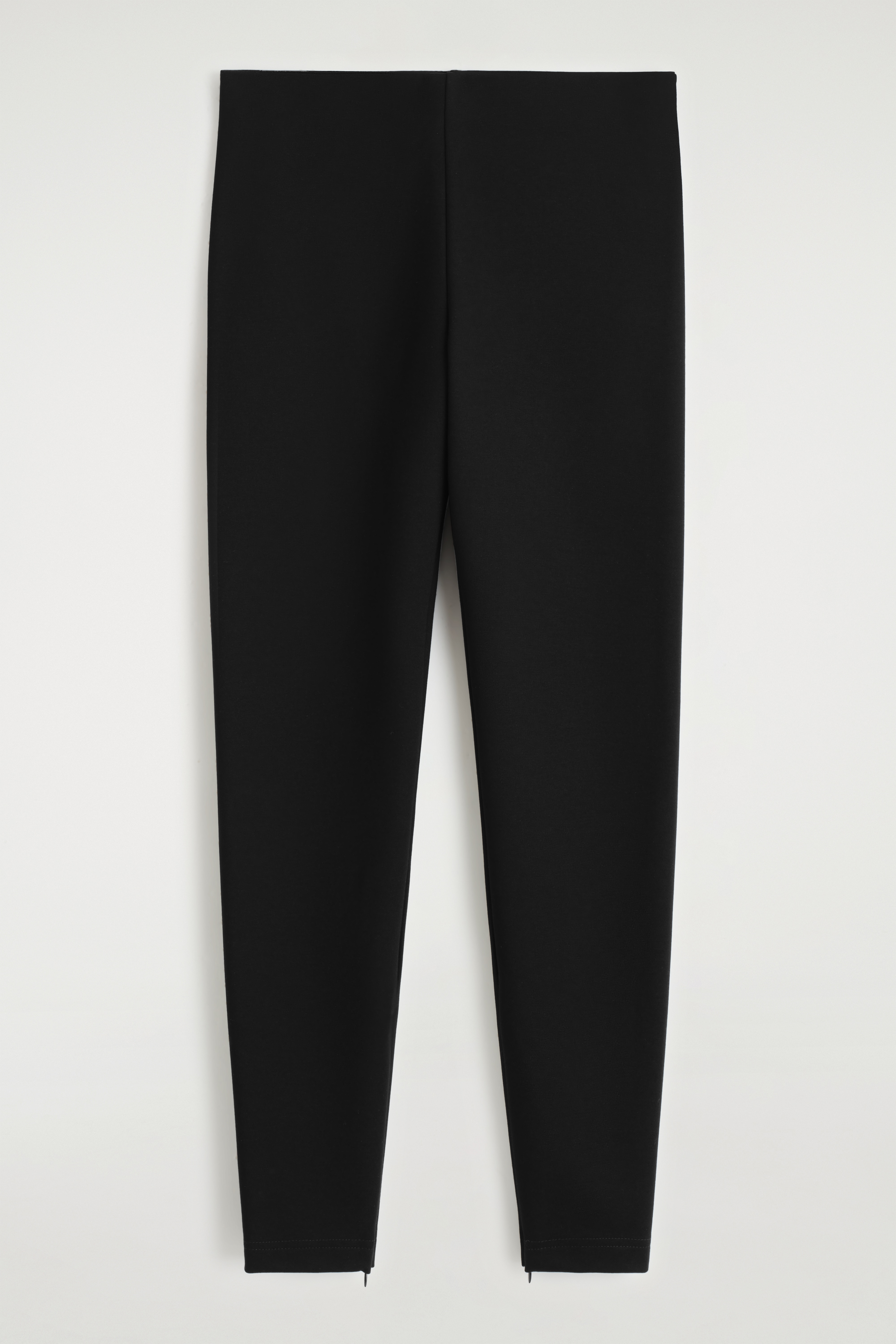 LEGGINGS CON CERNIERA ALLE CAVIGLIE - NERO/GRIGIO SCURO MÉLANGE