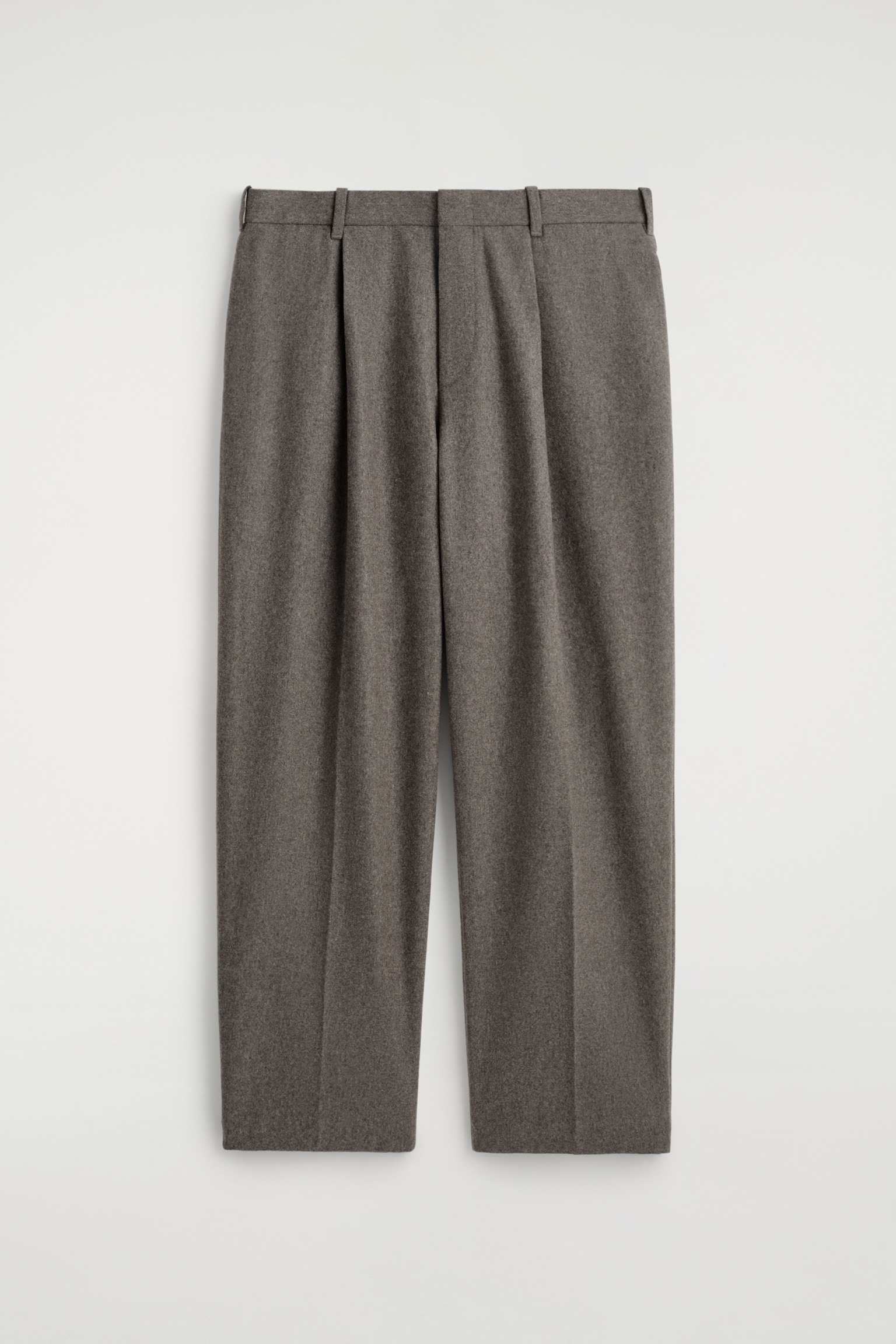 PANTALONES PERNERAS RECTAS DE LANA RELAXED FIT - HUESO - 2
