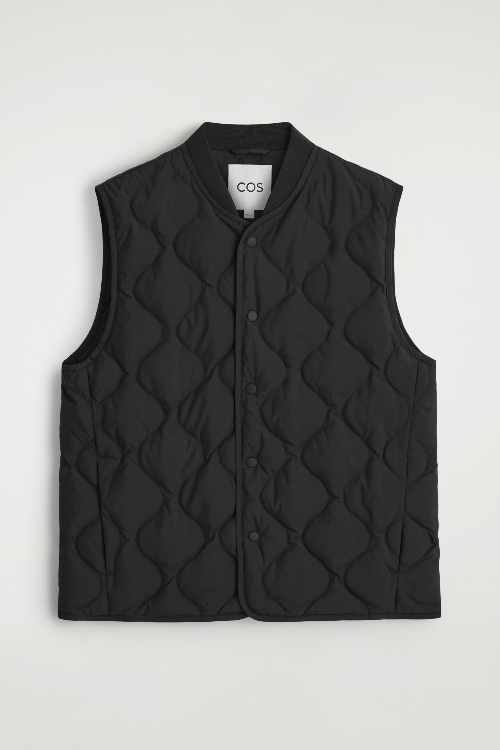 GILET MATELASSÉ DE DUVET - NOIR/BEIGE FONCÉ