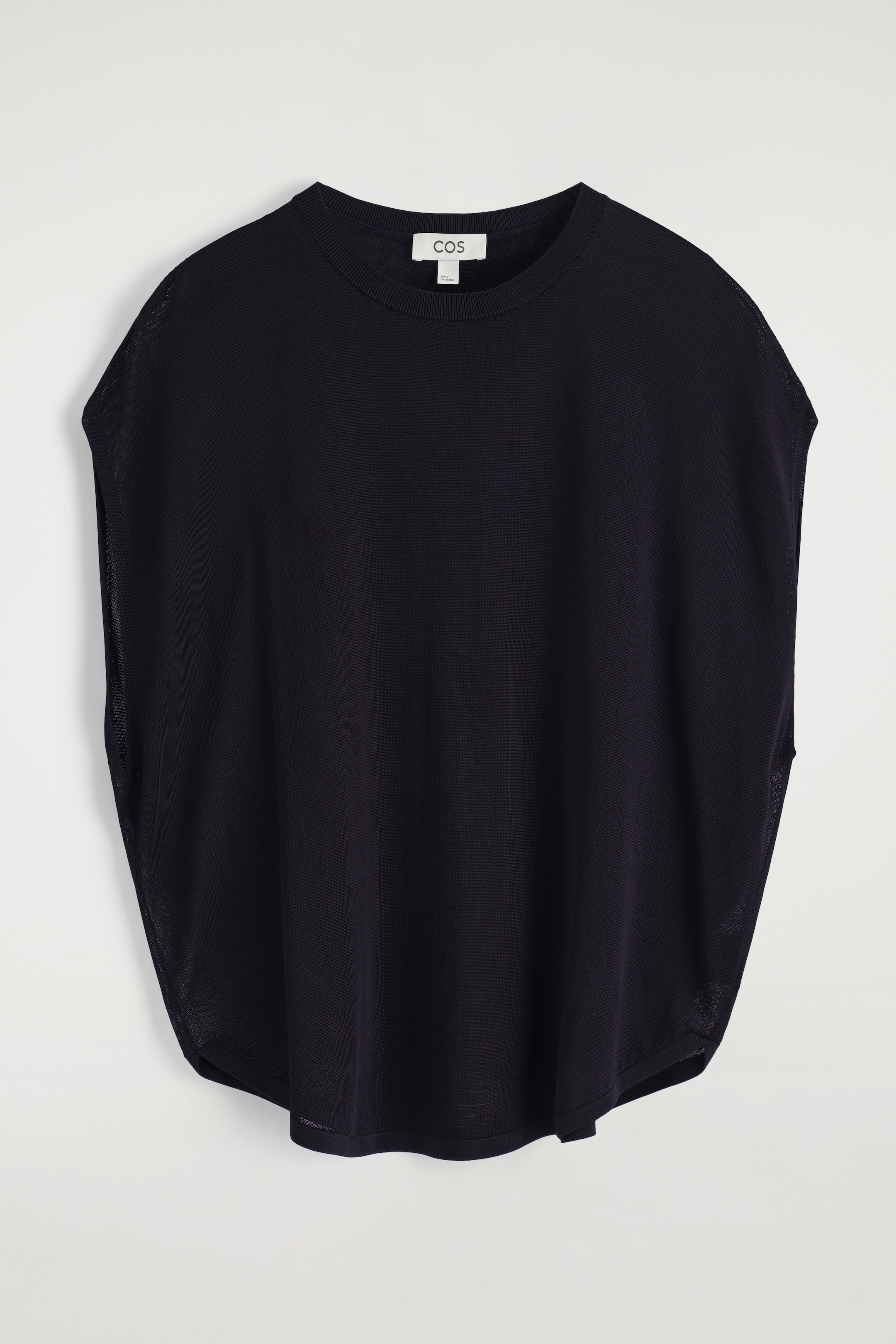 Grösseres Bild ansehen: RUND GESCHNITTENES GESTRICKTES T-SHIRT - NAVYBLAU - DAMEN | H&M CH 6