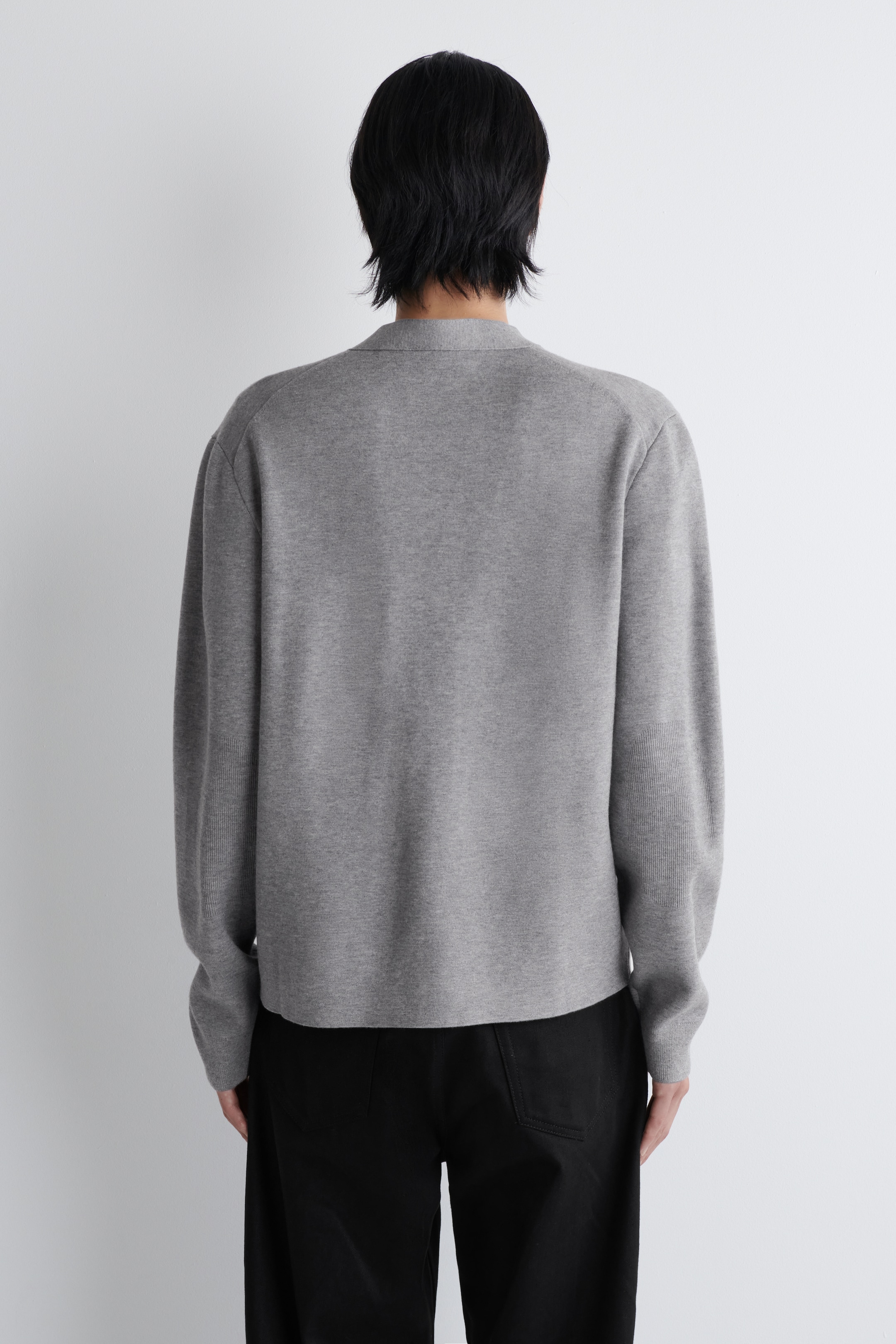 Agrandir l'image: CARDIGAN EN MAILLE DOUBLE FACE - GRIS CHINÉ - HOMME | H&M BE 4