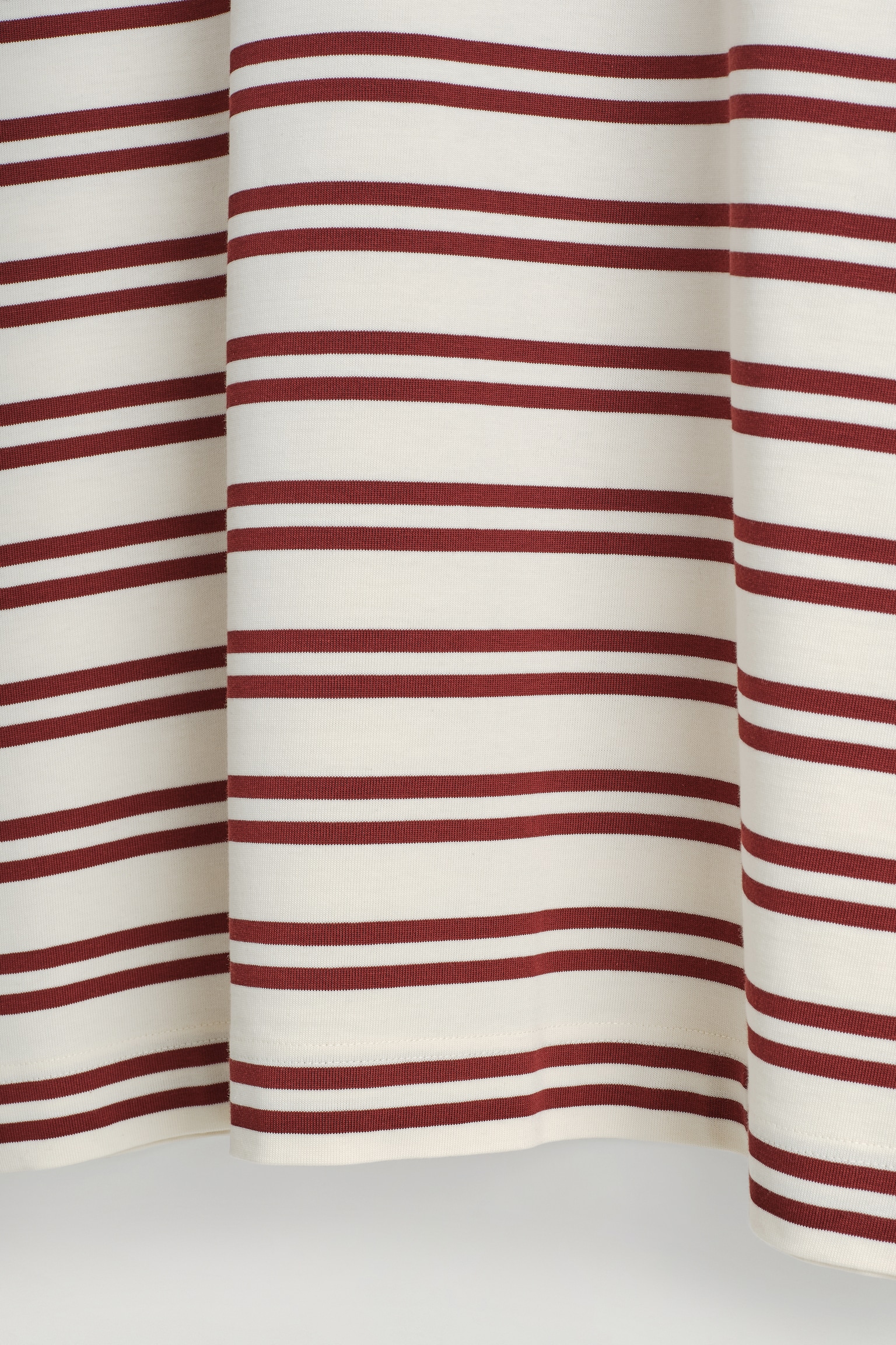 VESTIDO-CAMISETA CORTO DE ALGODÓN - BLANCO / ROJO / RAYAS/BLANCO - 3