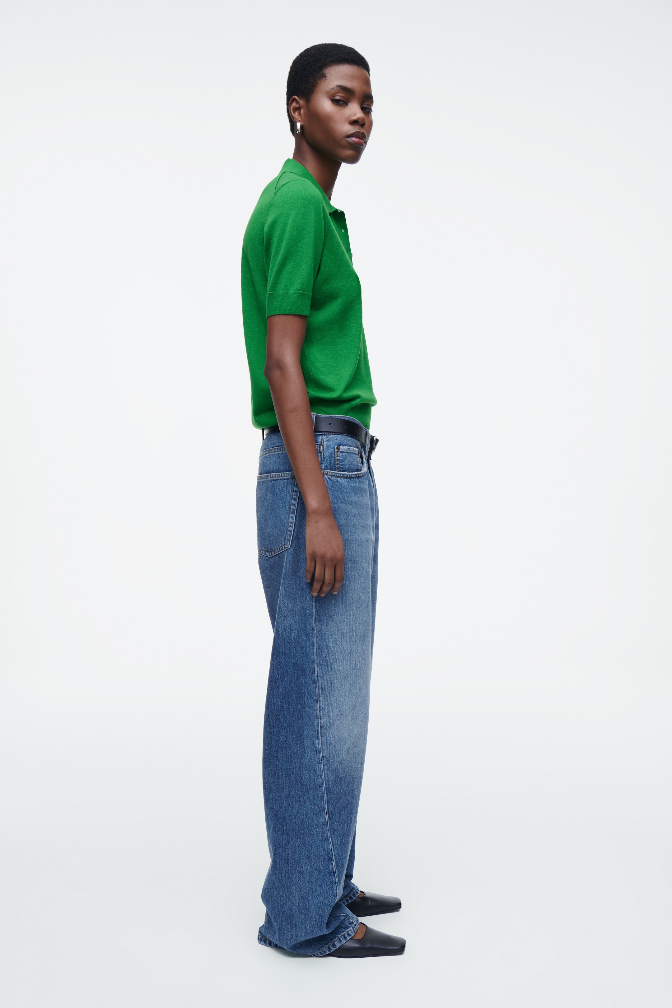 Visualizza immagine più grande: POLO IN MISTO LANA MERINO - VERDE - DONNA | H&M IT 5
