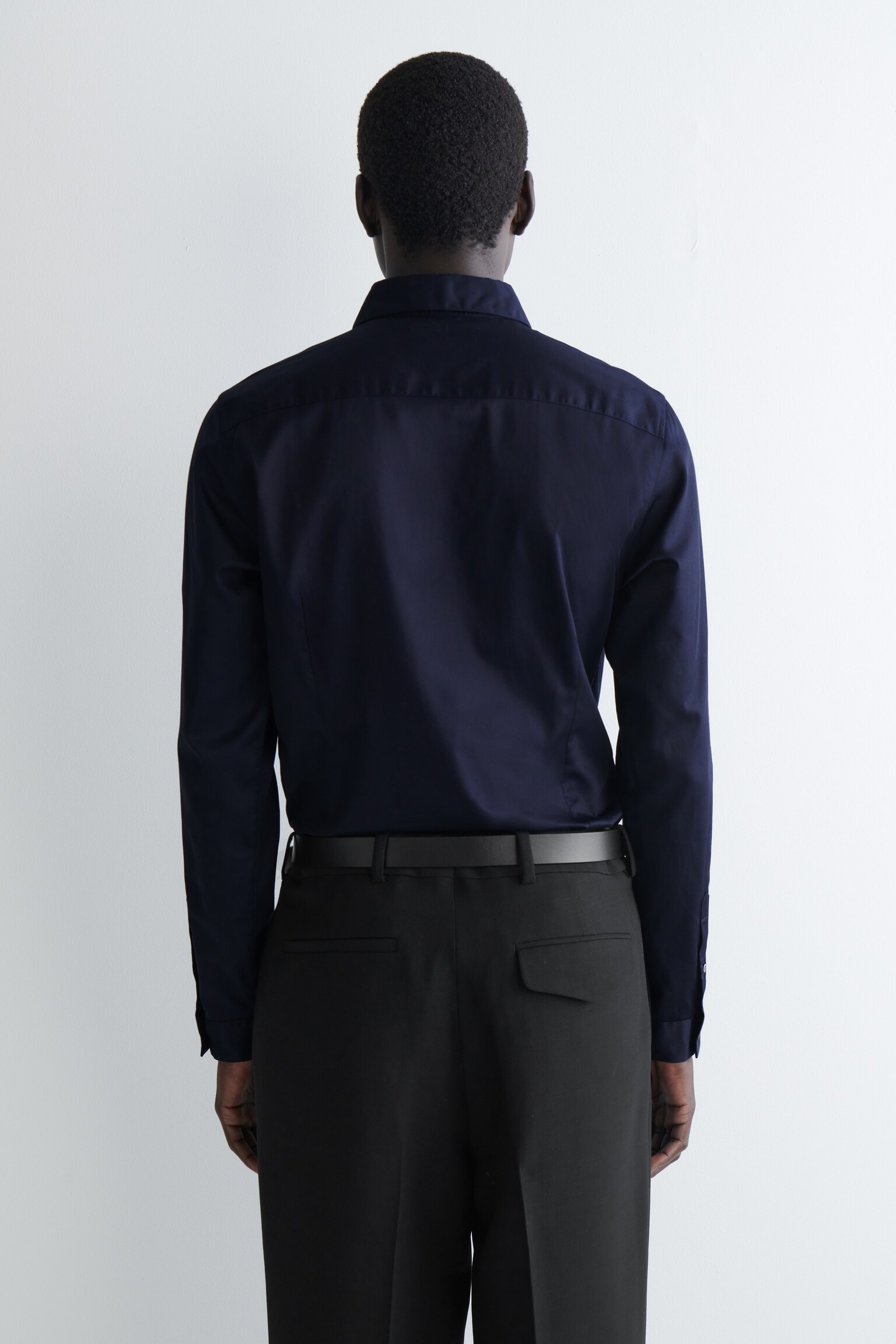 CHEMISE HABILLÉE SLIM EN POPELINE - BLEU MARINE/BLEU / RAYÉ/BLANC - 7