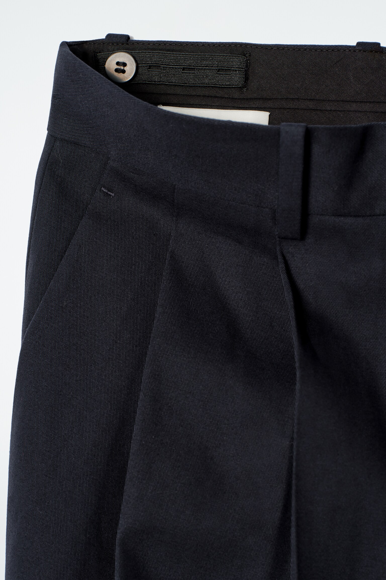PANTALON DÉCONTRACTÉ LARGE EN COTON - BLEU MARINE/KAKI - 5