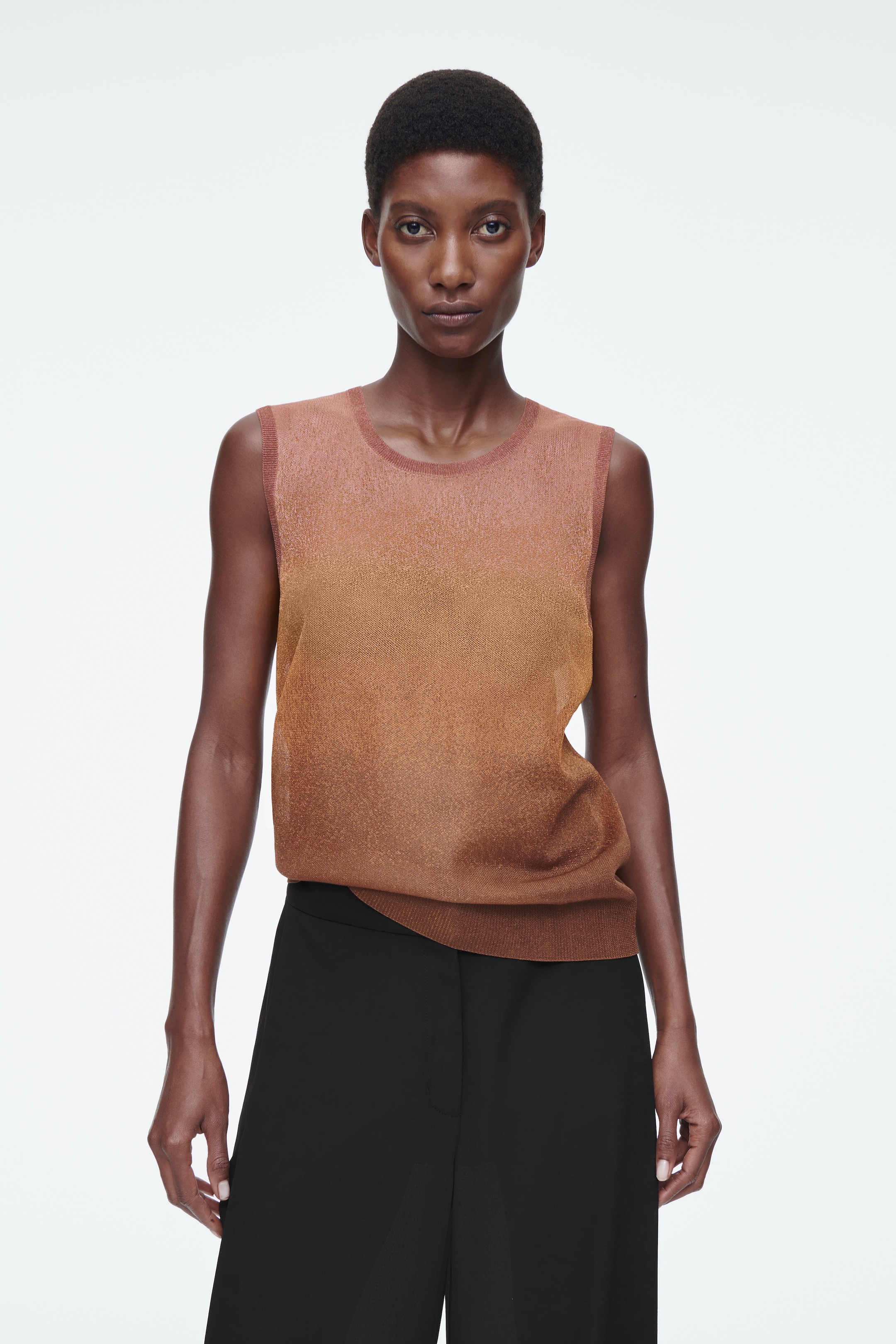Grösseres Bild ansehen: FEINSTRICK-TANKTOP MIT FARBVERLAUF - BRAUN - DAMEN | H&M CH 1