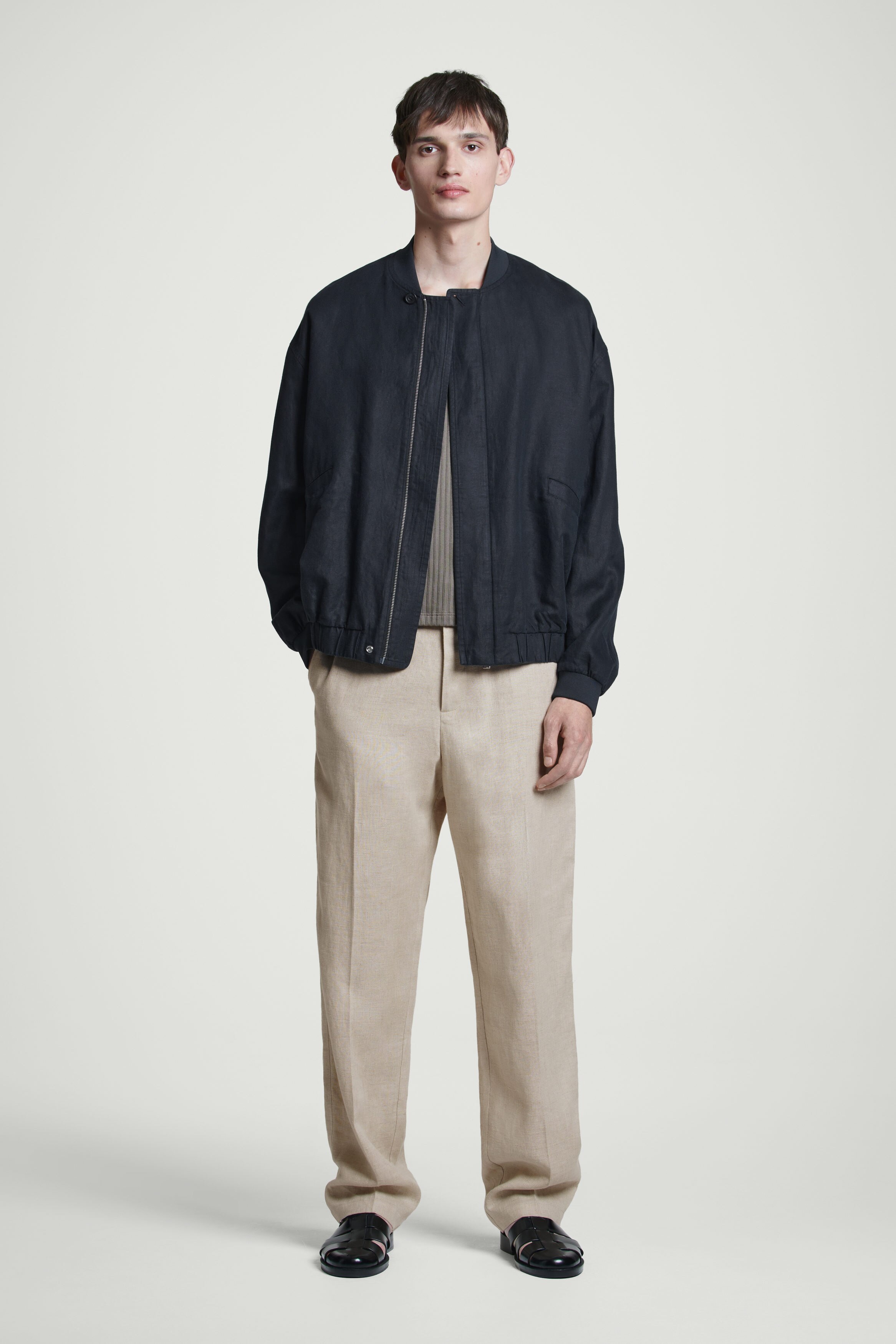 Comoli Wool Knit Jacket Navy – Neighbour