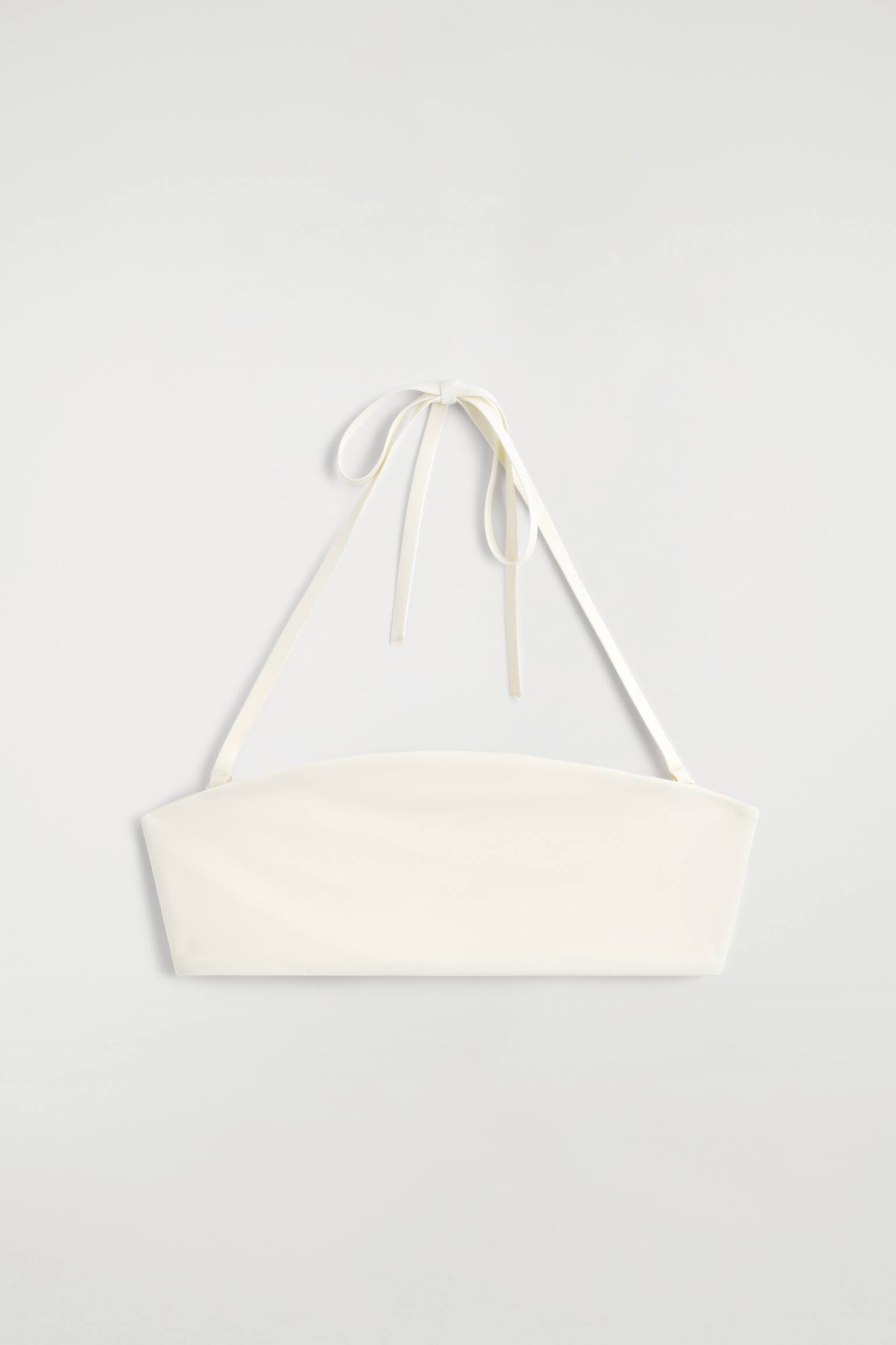 BANDEAU-BIKINIOBERTEIL - WEISS/KHAKI - 2