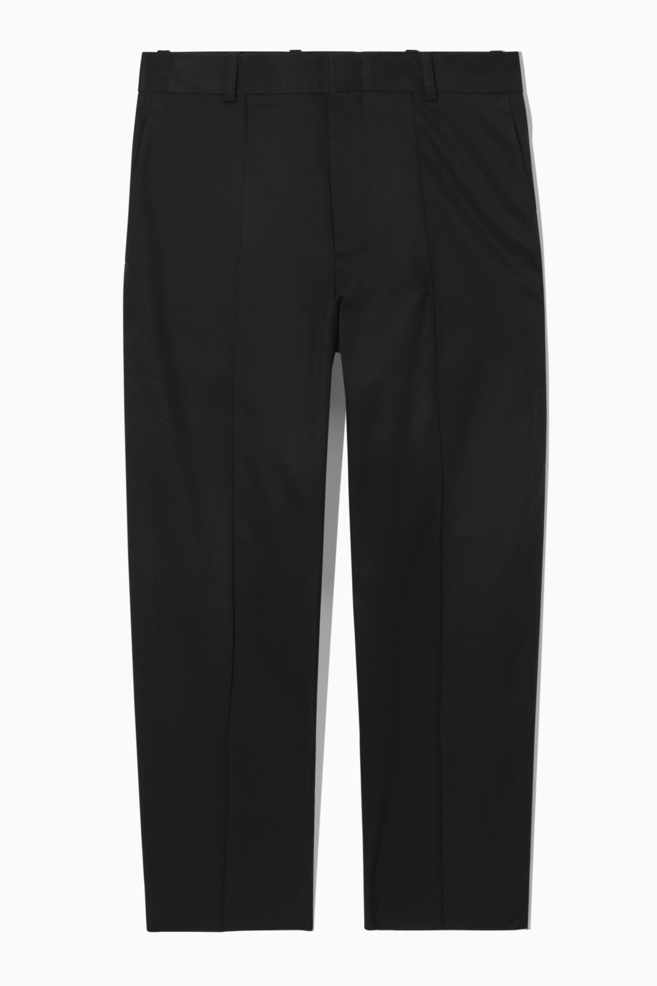 View larger image: COTTON CROPPED TROUSERS - BLACK - Men | H&M GB 1