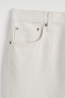CHORD STRAIGHT-LEG JEANS — WHITE 6