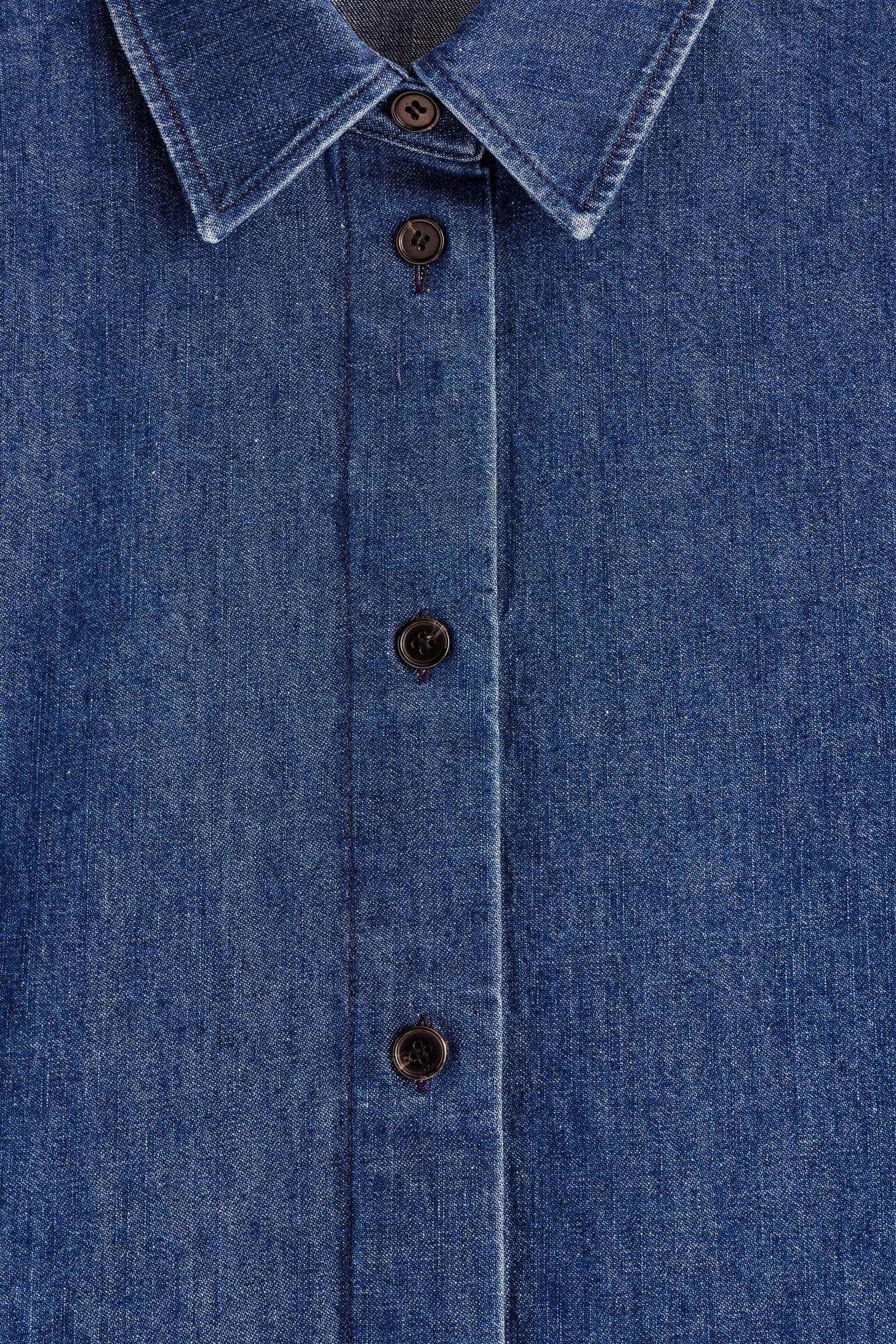 CAMISA VAQUERA DE MANGA CORTA - AZUL OSCURO - 3