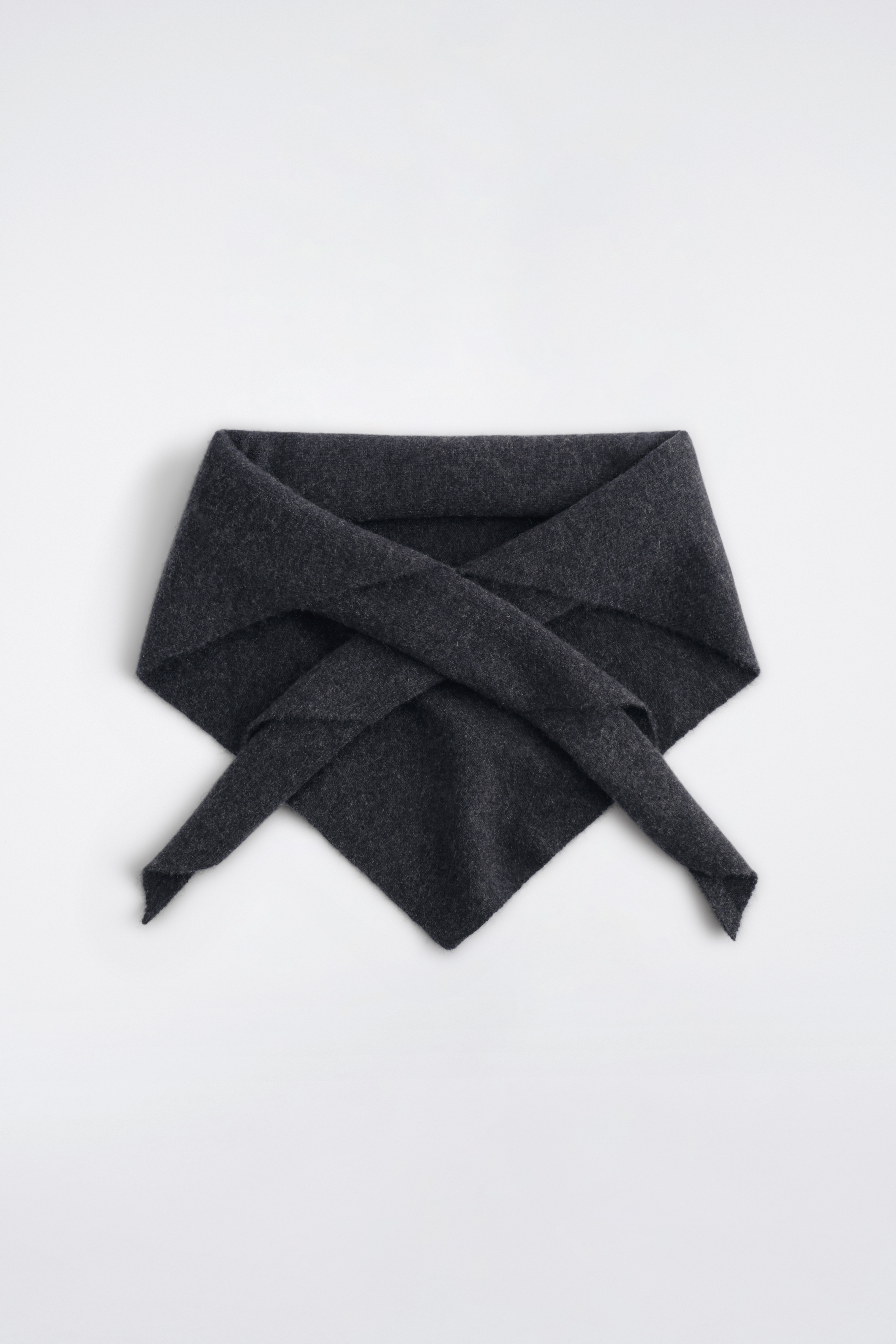 TRIANGLE EN CACHEMIRE - CHARBON/NOIR/KAKI FONCÉ/BRUN CLAIR