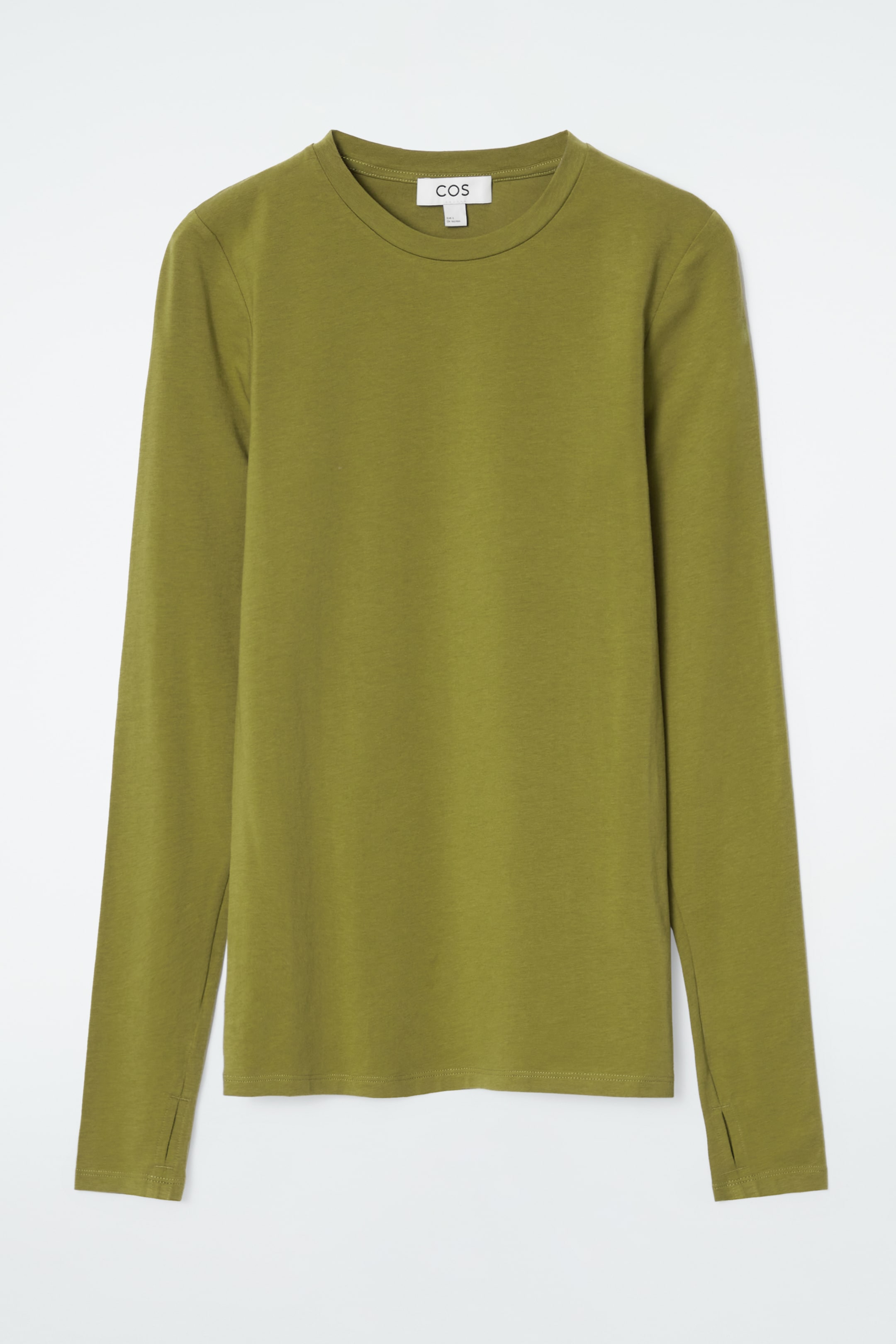 Ingrandisci l'immagine: SLIM LIGHTWEIGHT LONG-SLEEVED TOP - OLIVE GREEN - DONNA | H&M CH 1