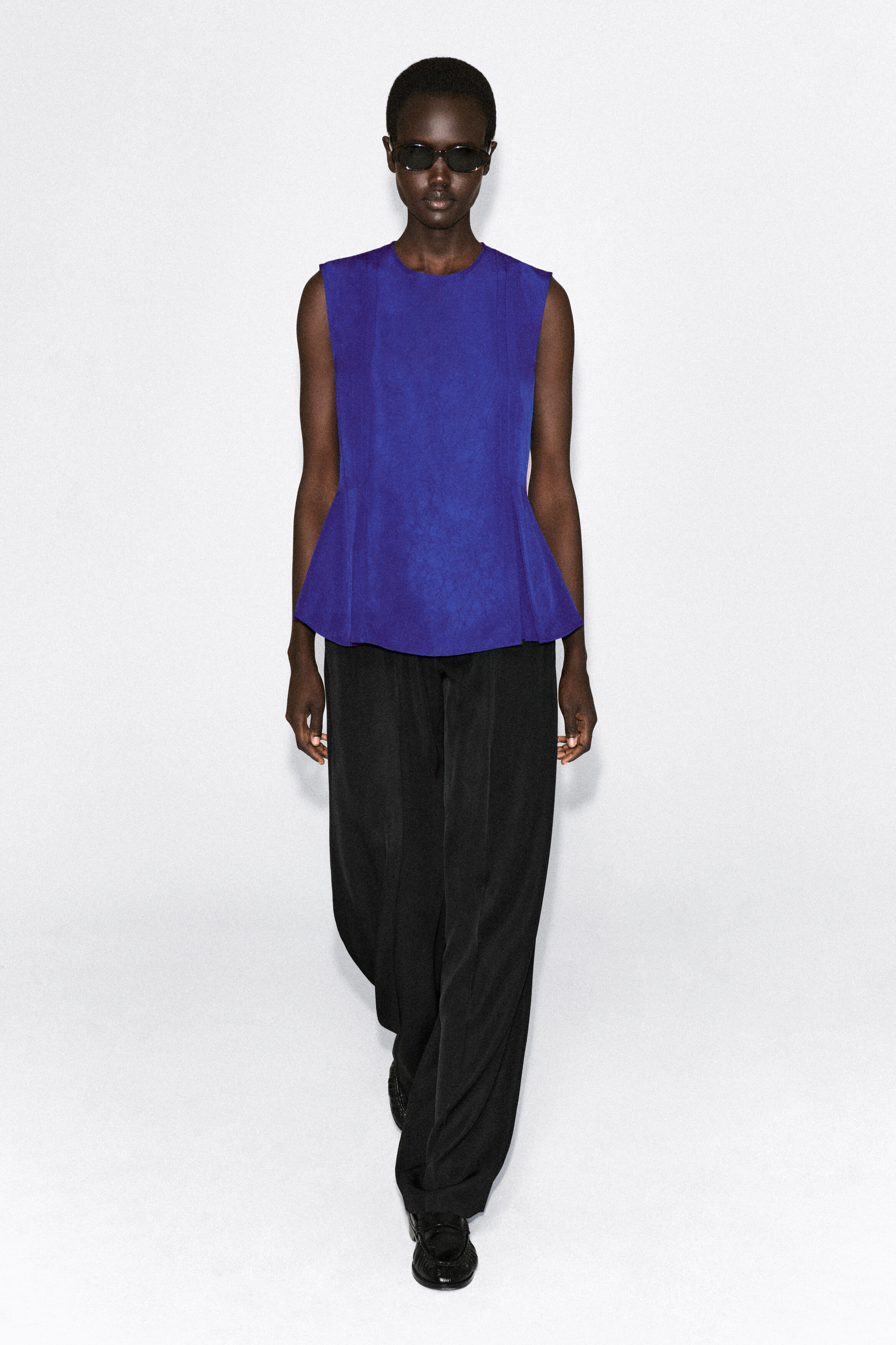PLEATED PEPLUM TOP - thumbnail 8