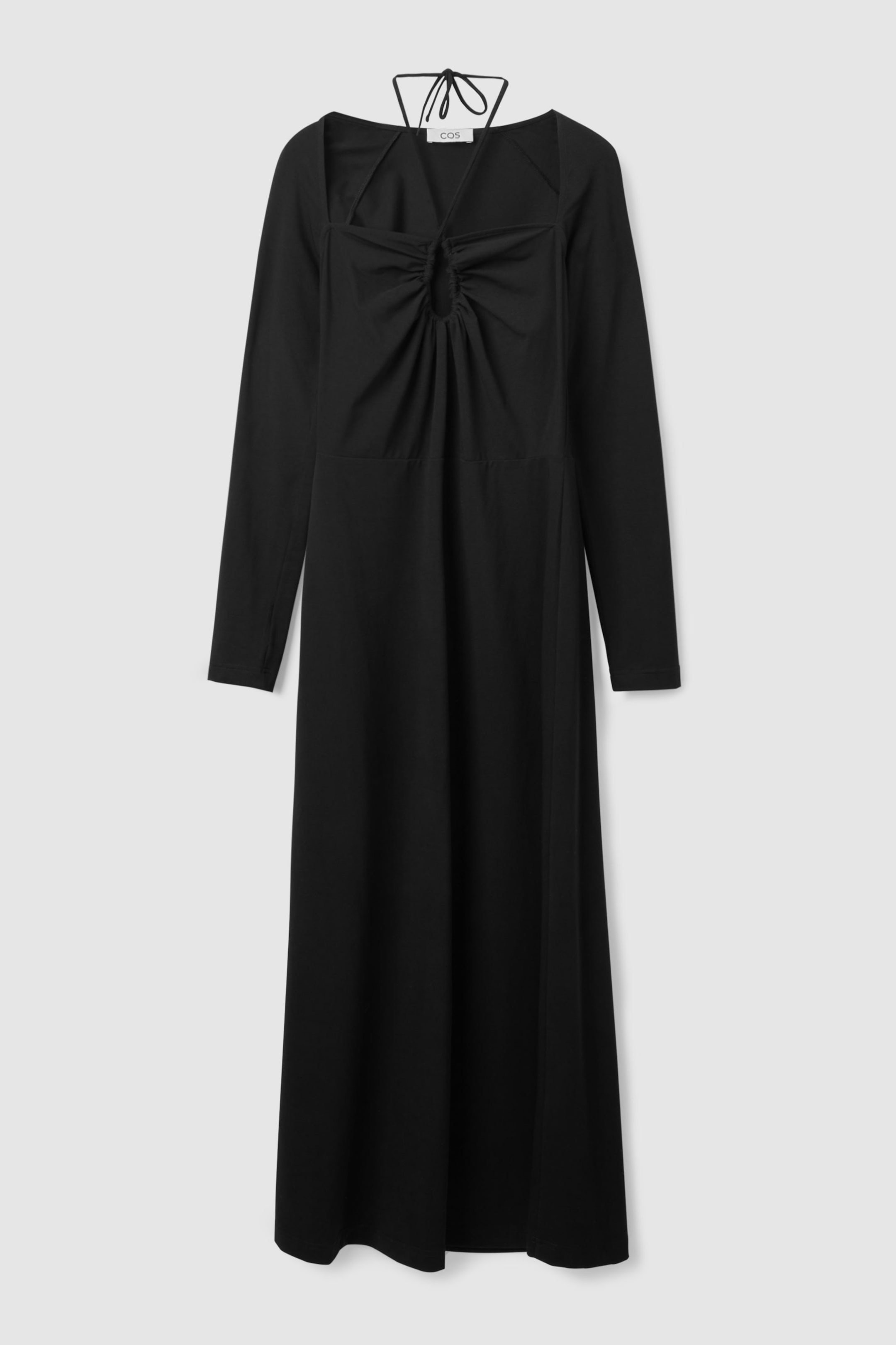 knee length dresses for ladies COS Gathered Halter Neck – Continuiti main image 0