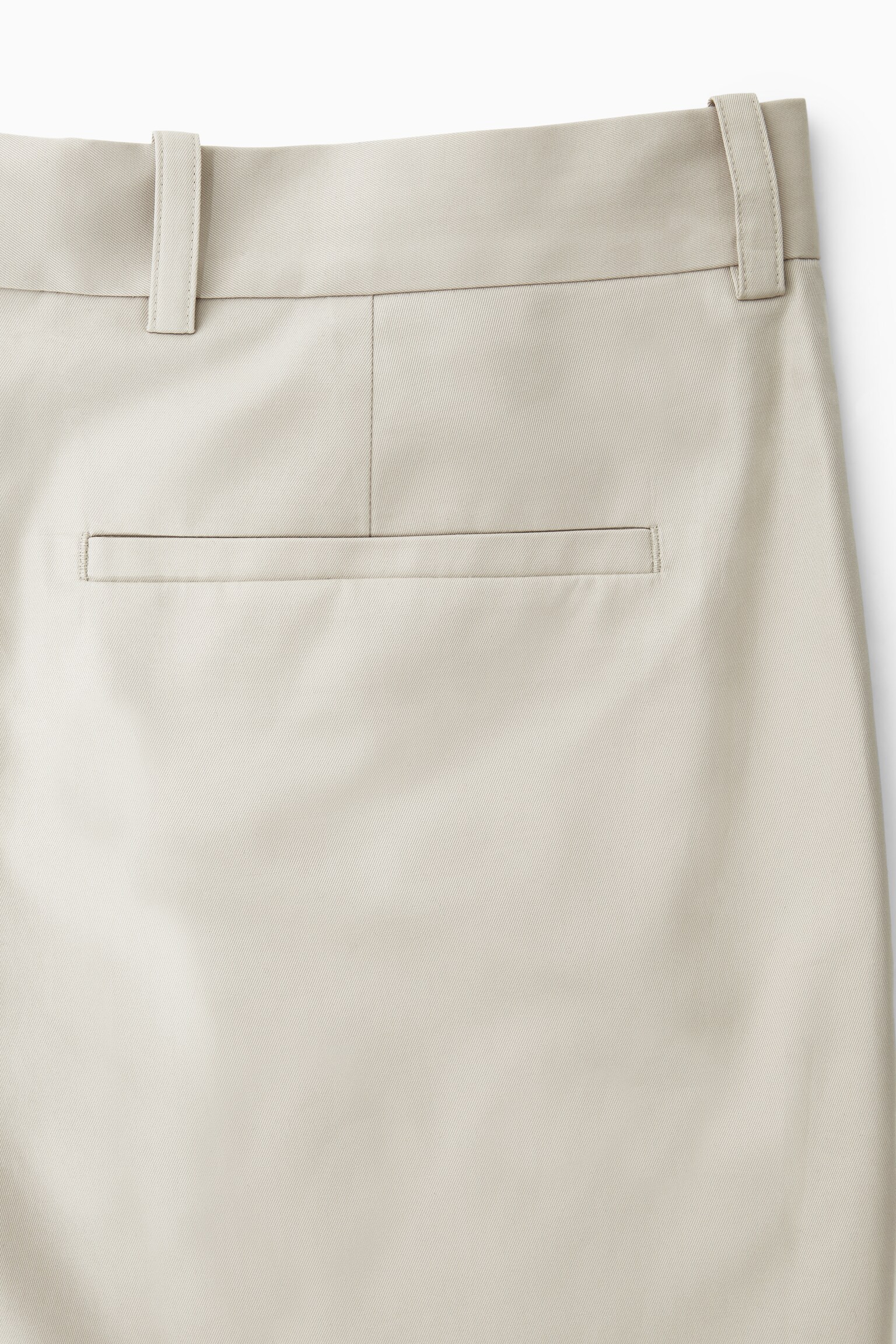 PANTALON COURT EN COTON - BEIGE - 2