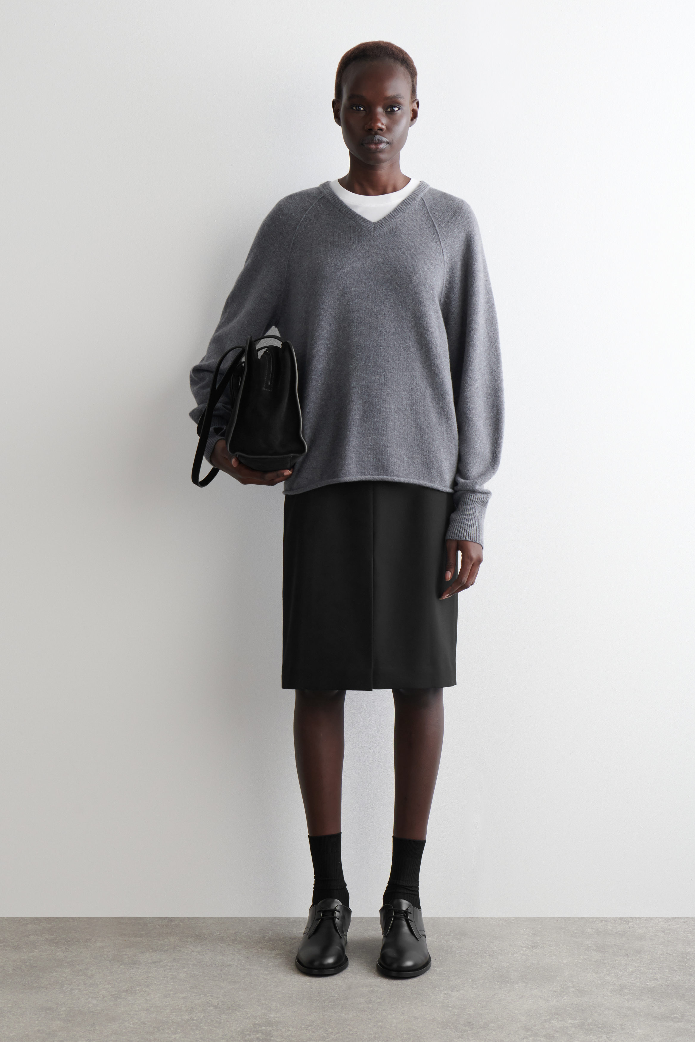 LEATHER DERBY SHOES - BLACK | COS US