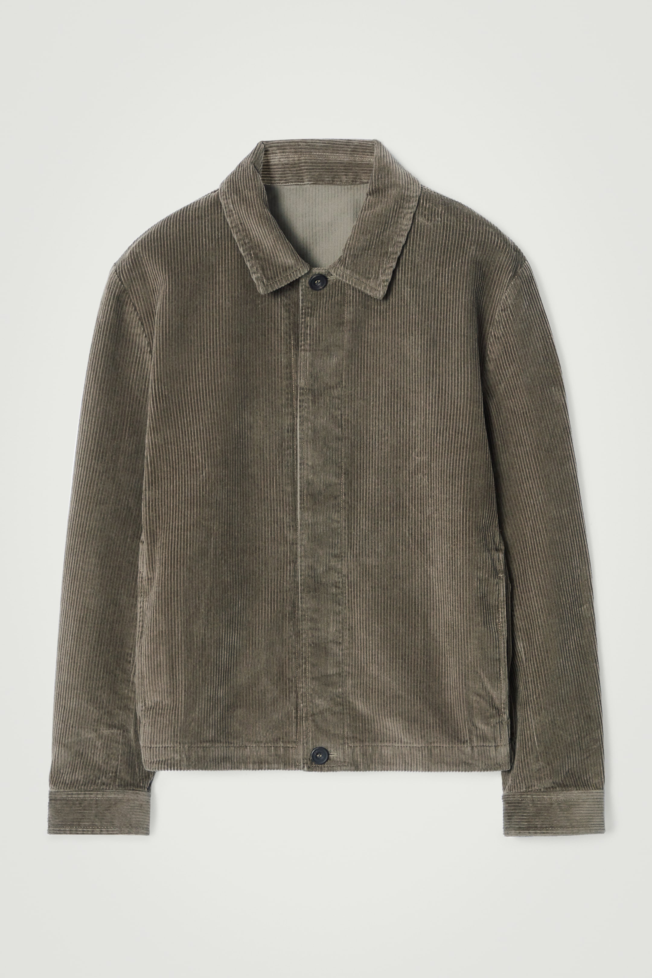 Ingrandisci l'immagine: RELAXED COTTON-CORDUROY OVERSHIRT - DARK KHAKI - UOMO | H&M CH 7
