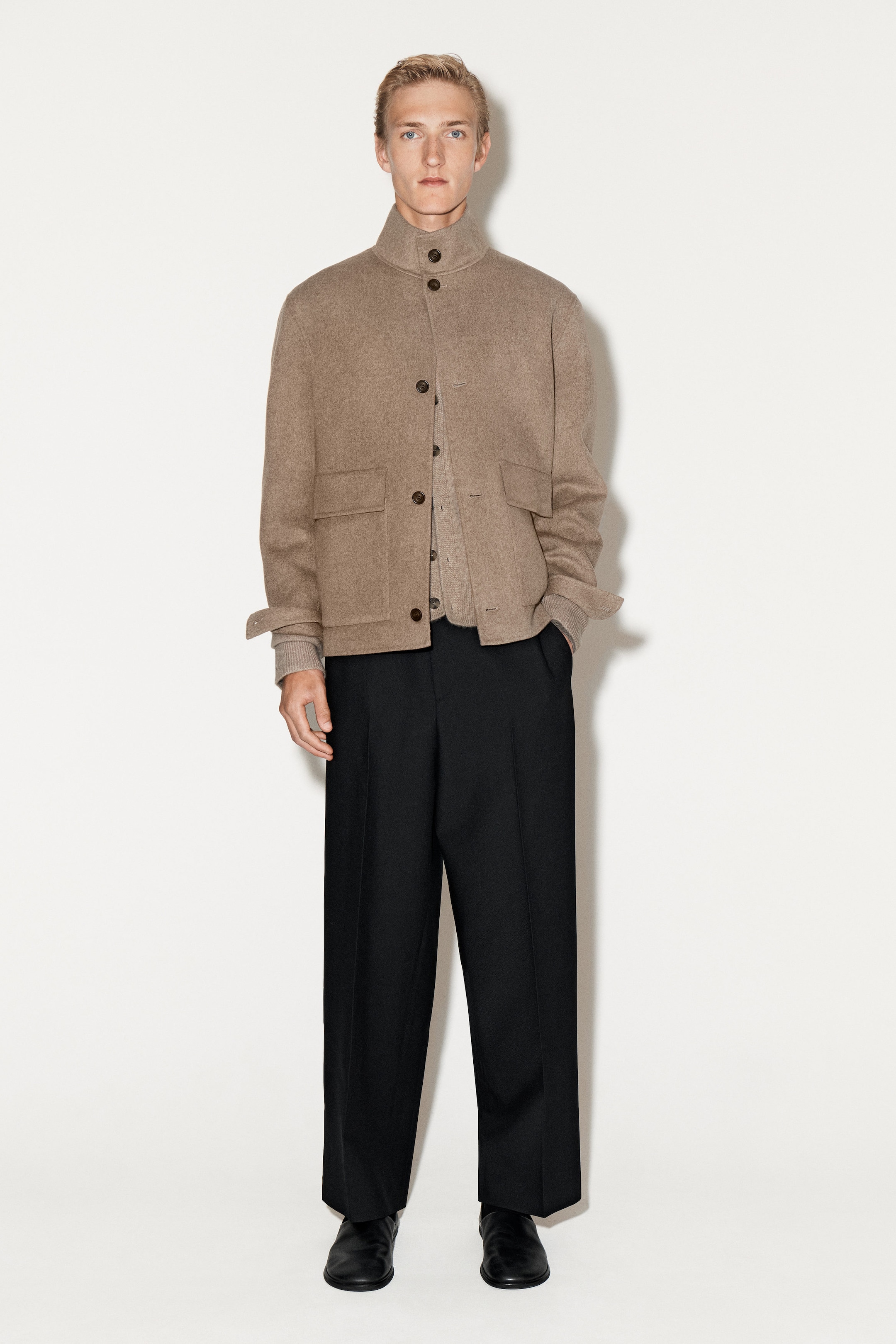 WOOL HARRINGTON JACKET