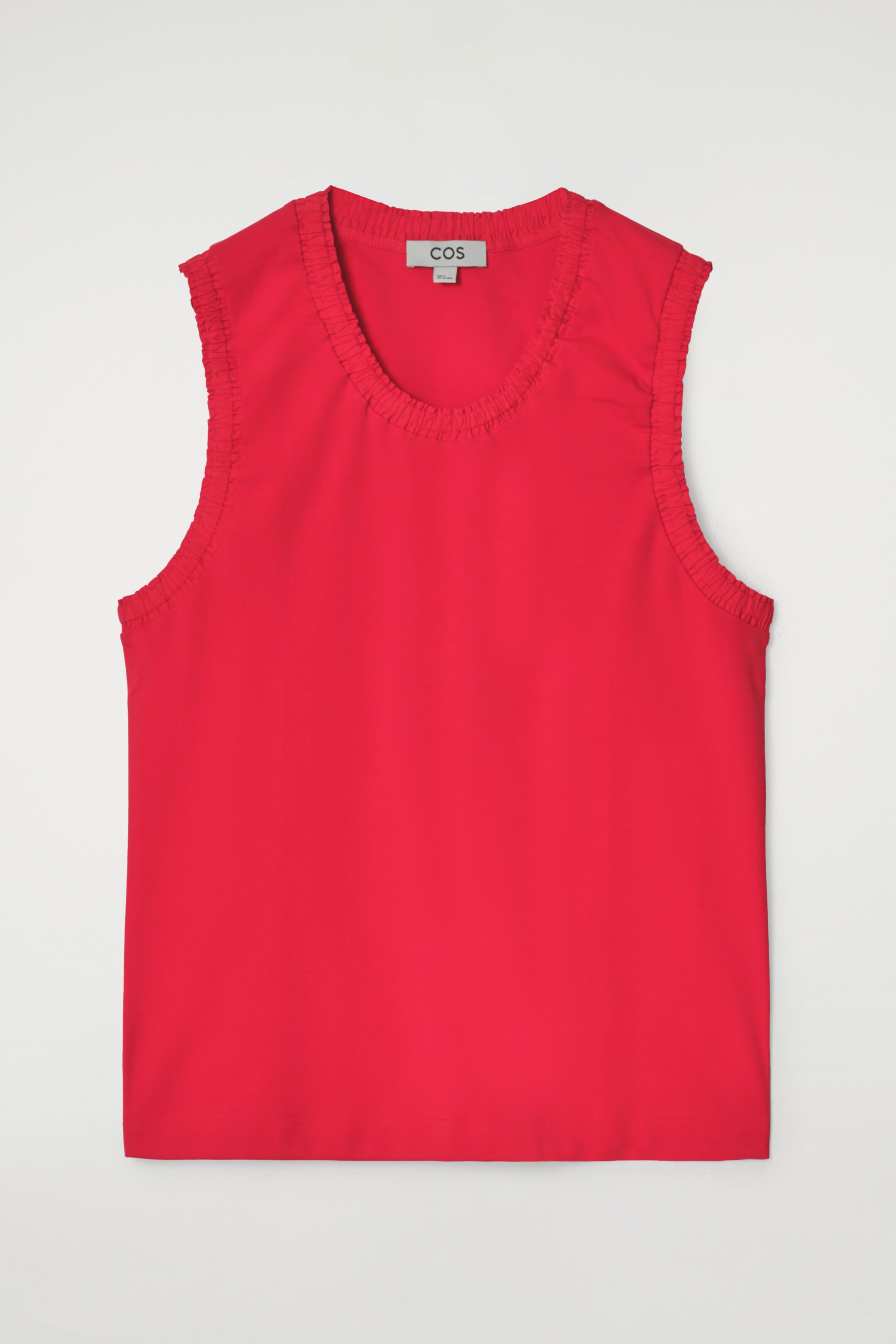 Zobrazit větší obrázek: NABÍRANÉ BAVLNĚNÉ TÍLKO - ČERVENÁ - ŽENY | H&M CZ 5