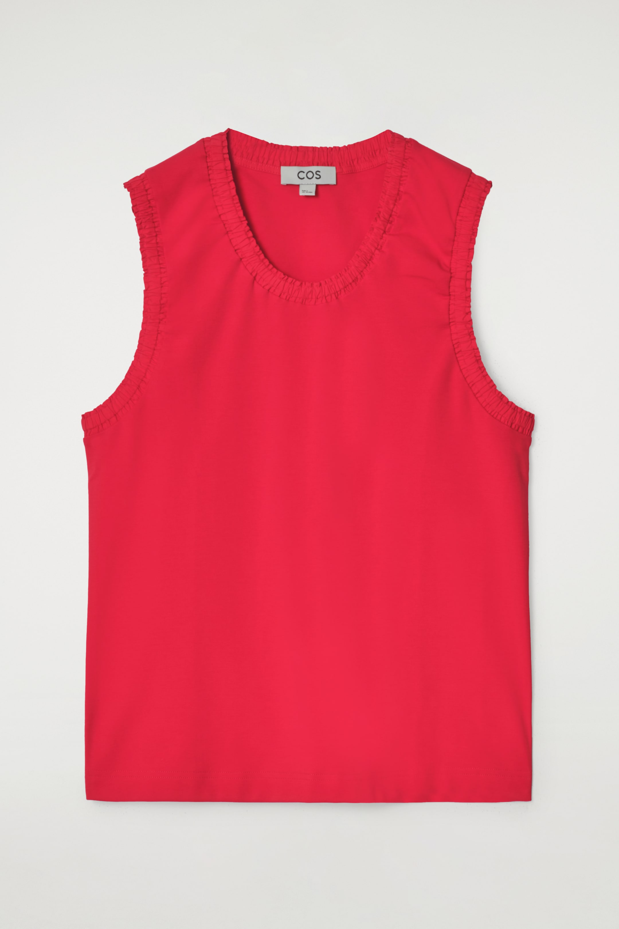 Grösseres Bild ansehen: TANKTOP AUS BAUMWOLLE MIT RAFFUNGEN - Rot - DAMEN | H&M CH 5