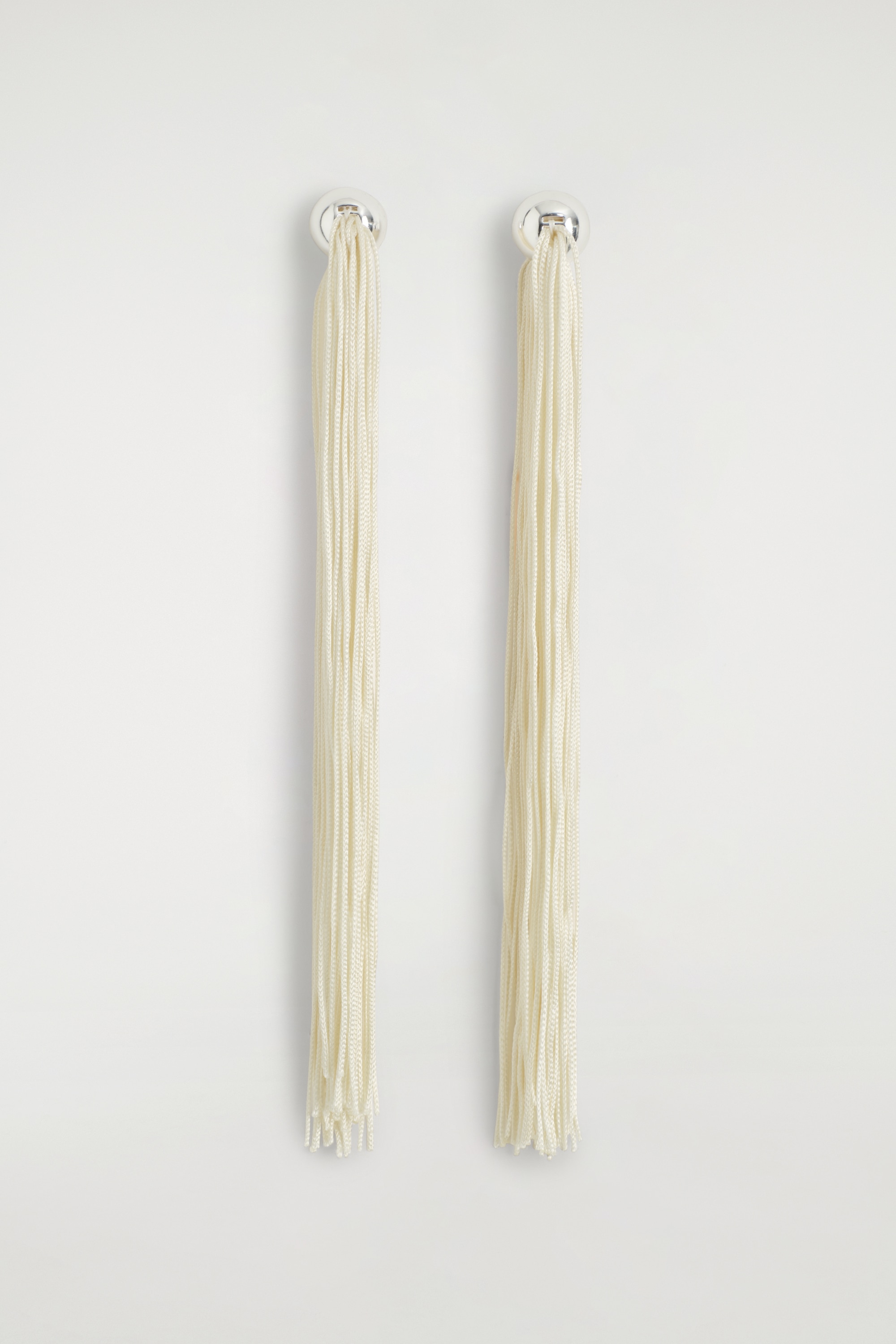 PENDANTS D'OREILLES FRANGÉS - JAUNE / ARGENTÉ