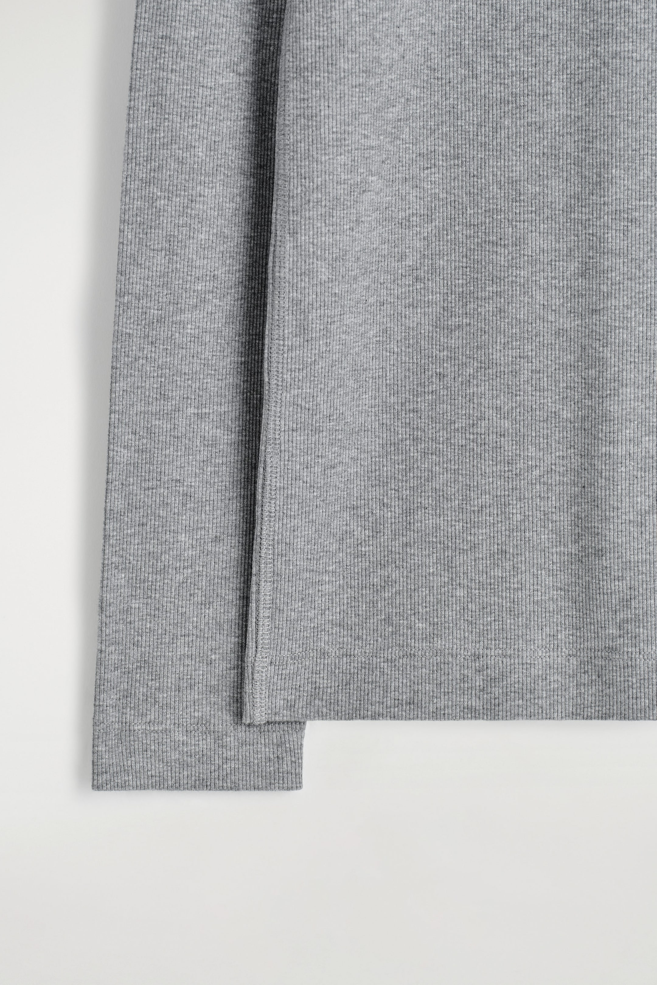 RIBBED JERSEY LONG-SLEEVED TOP