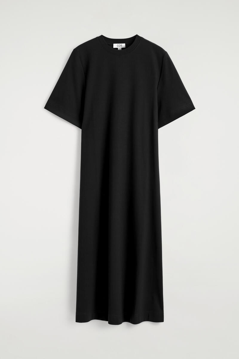 Belt-Detail Midi T-Shirt Dress