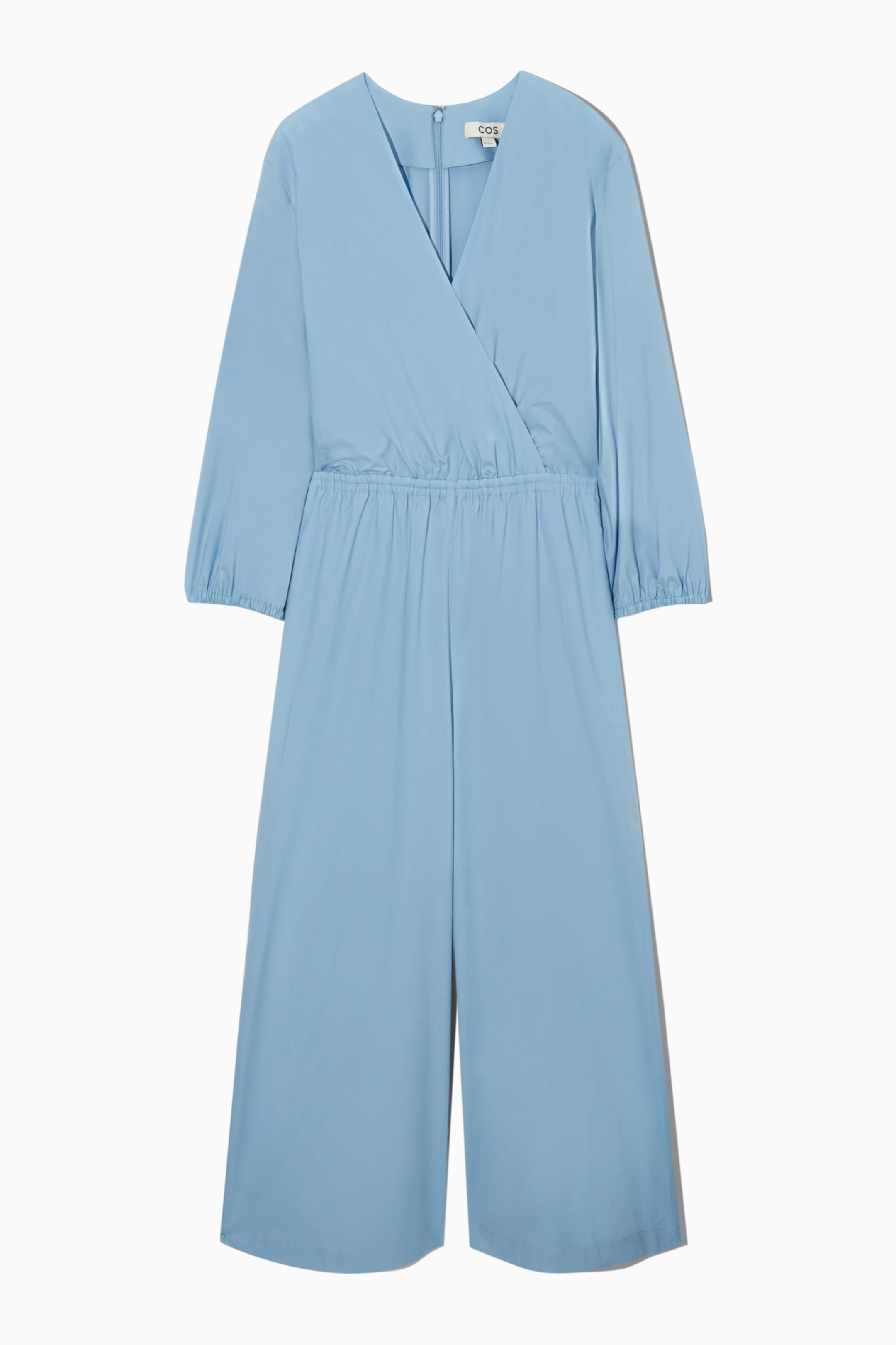 Grösseres Bild ansehen: JUMPSUIT MIT WEITEM BEIN UND V-AUSSCHNITT - Hellblau - DAMEN | H&M CH 1