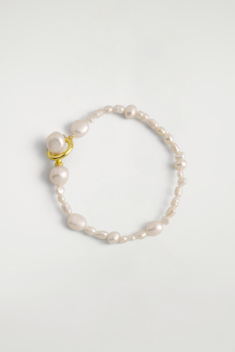 COS Irregular Freshwater Pearl Bracelet White Women's Large