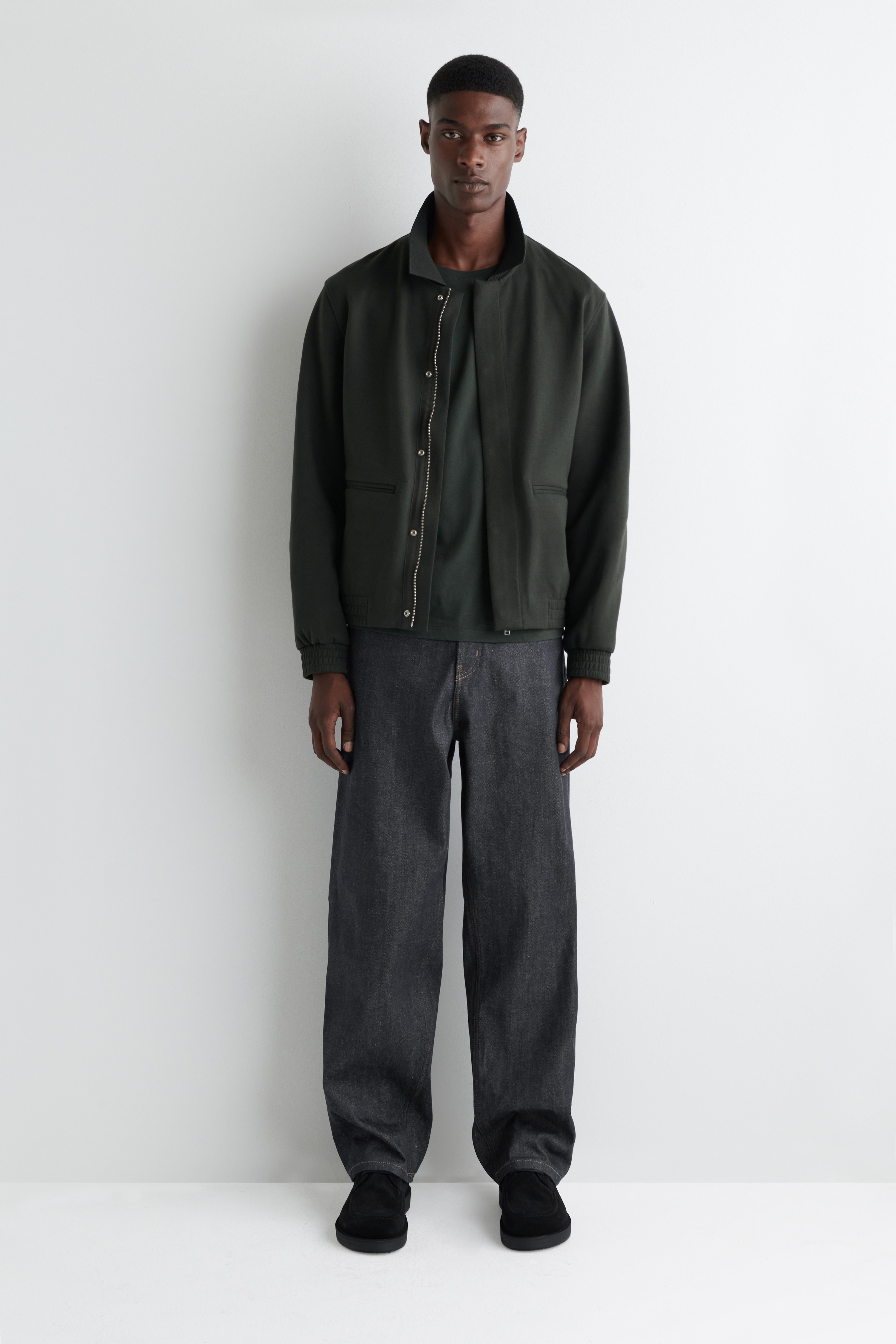 Semišové desert boots - ČERNÁ