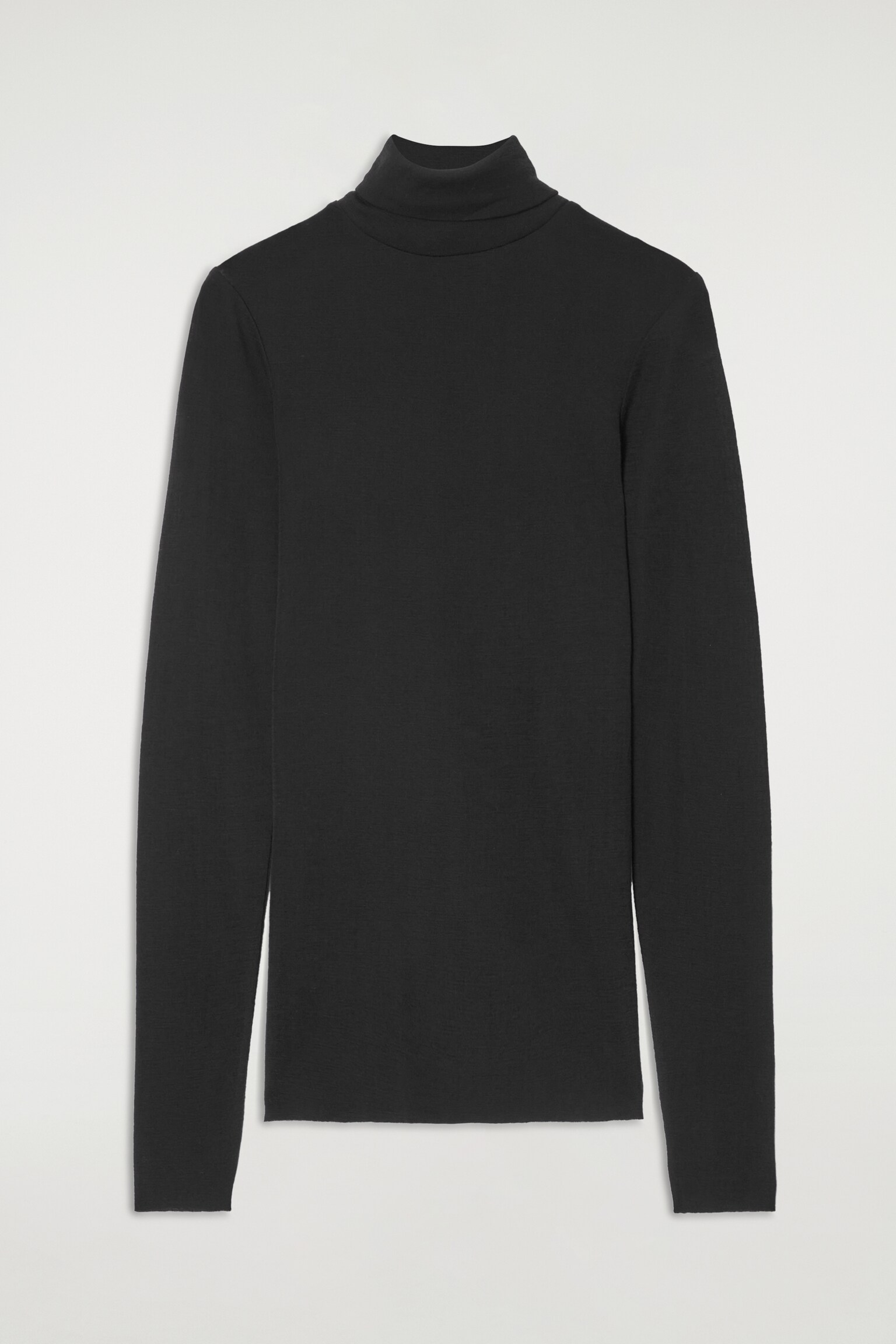 TOP COL ROULÉ LAINE MÉRINOS - NOIR - 2