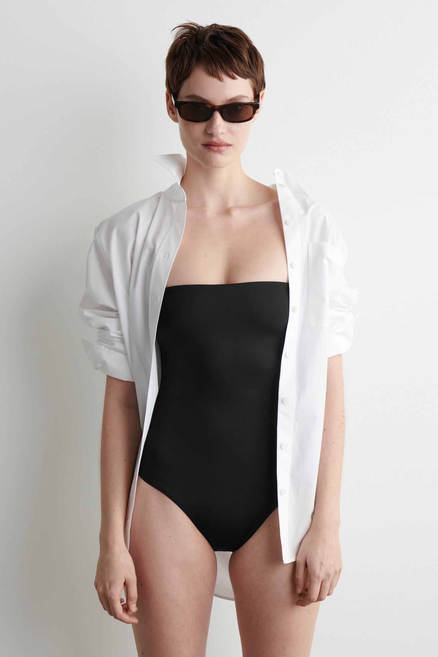 COSTUME INTERO A FASCIA - NERO/VERDE