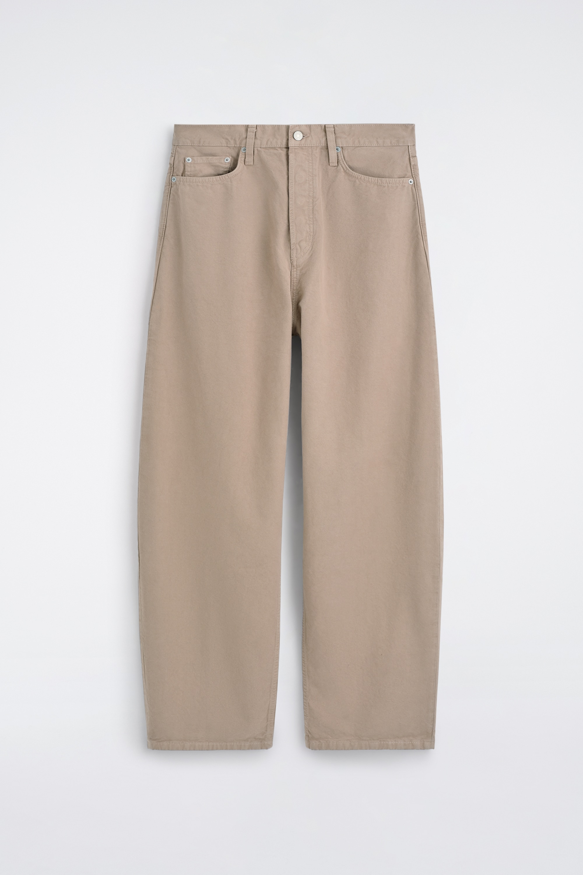 MALLOW - VAQUEROS BARREL LEG RELAXED FIT - BEIGE
