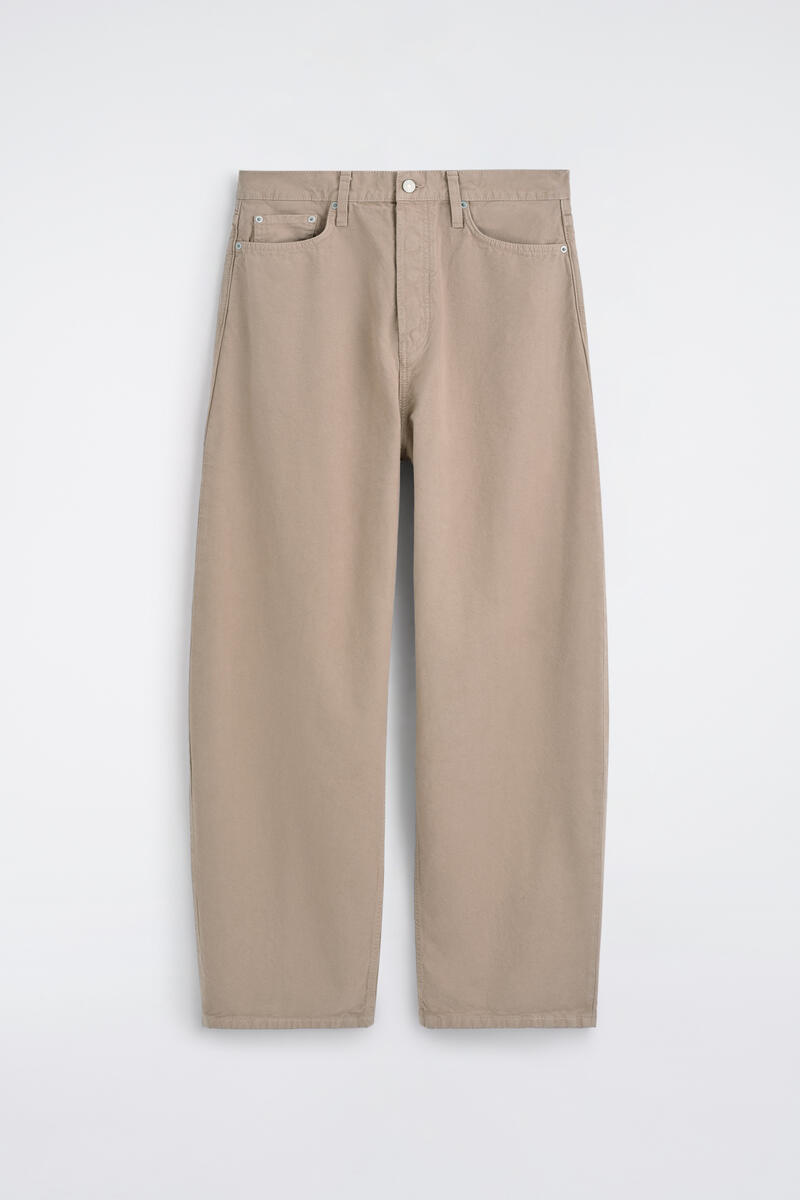 Mallow Relaxed-Fit Barrel-Leg Jeans