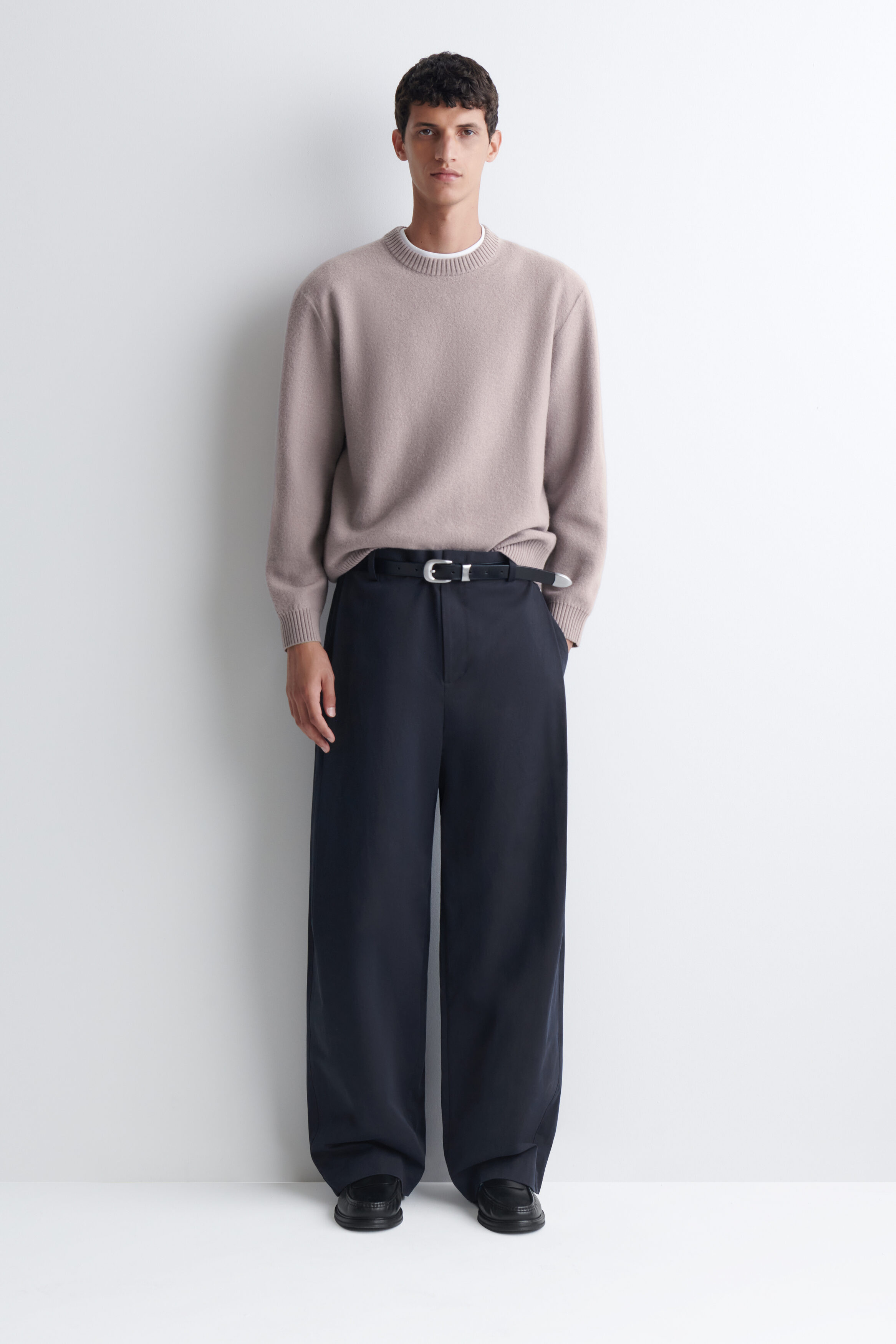 BOILED MERINO WOOL CREW-NECK SWEATER - thumbnail 8