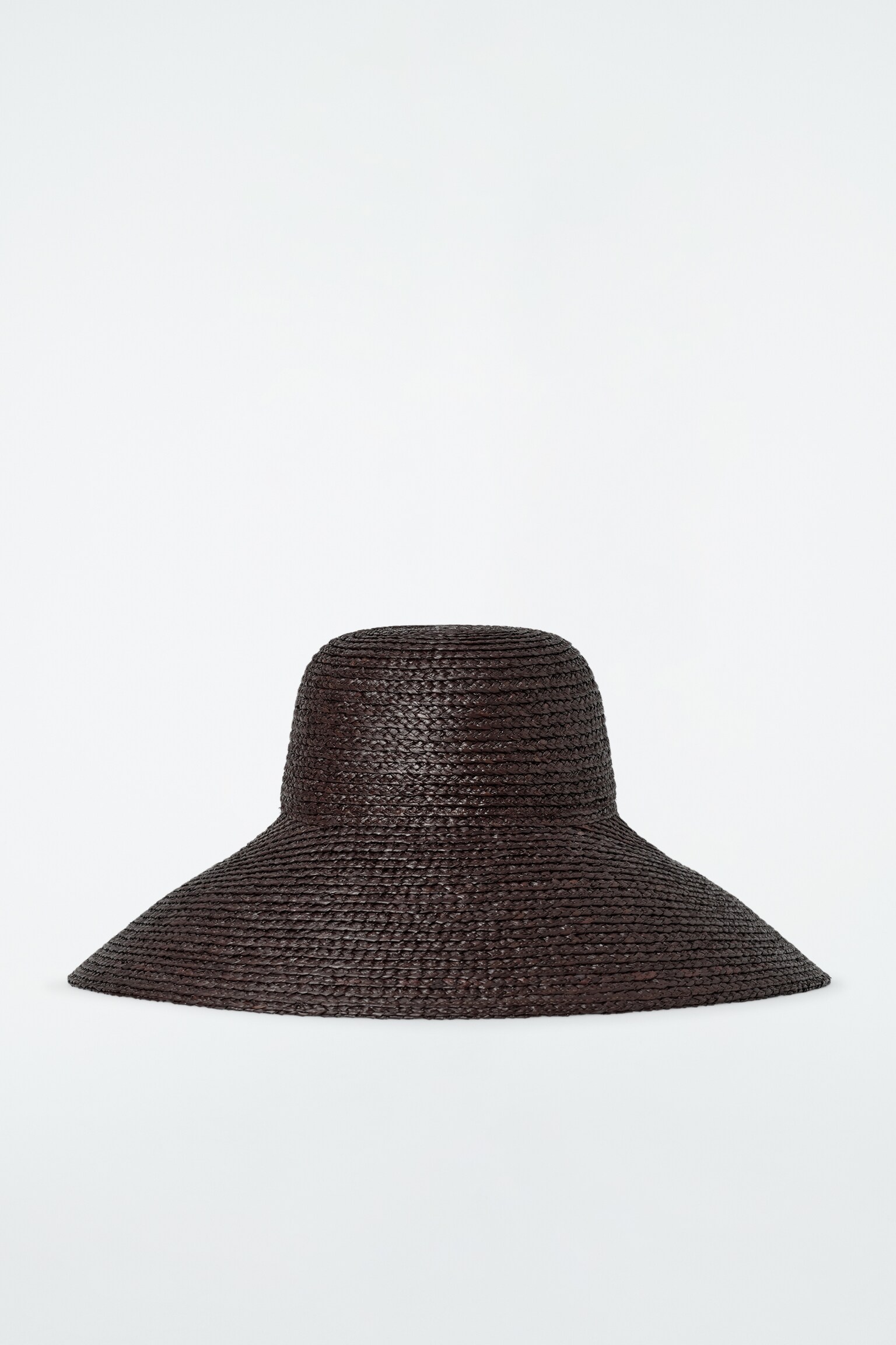 SOMBRERO DE PAJA DE ALA ANCHA - MARRÓN OSCURO/BEIGE - 2