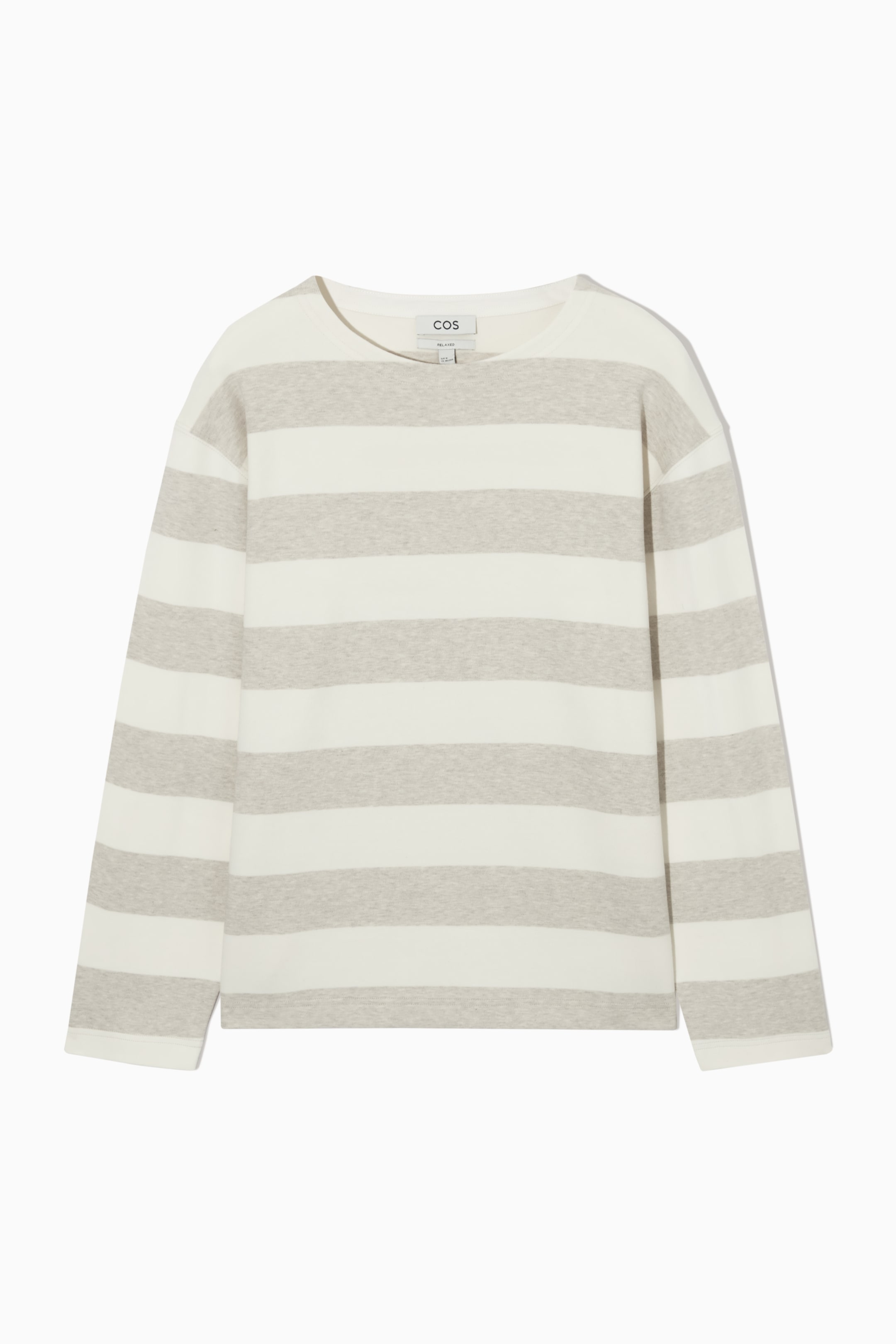 View larger image: RELAXED-FIT STRIPED LONG-SLEEVED T-SHIRT - CREAM / BEIGE / STRIPED - Men | H&M GB 1